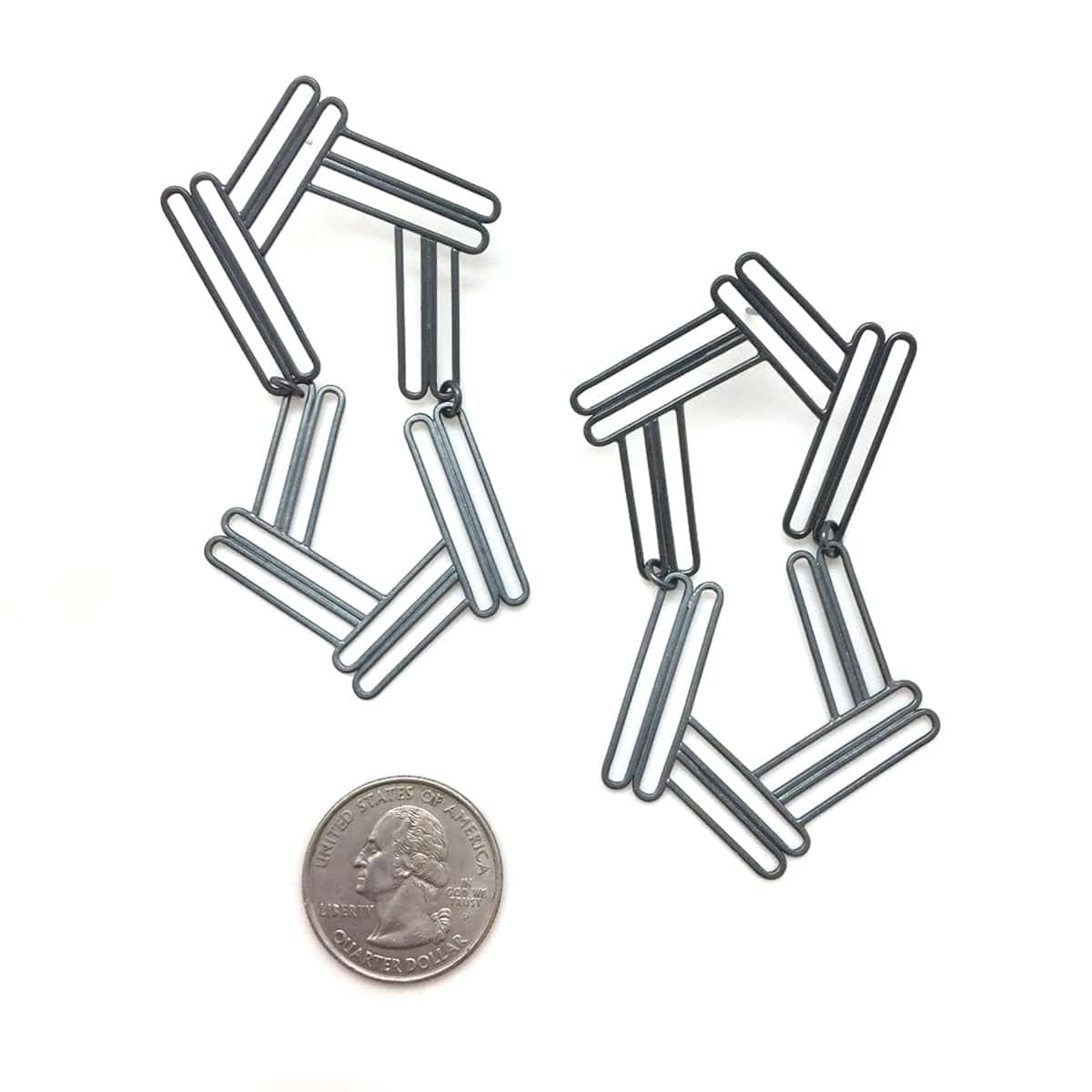 Angled Column Earrings - Image 3