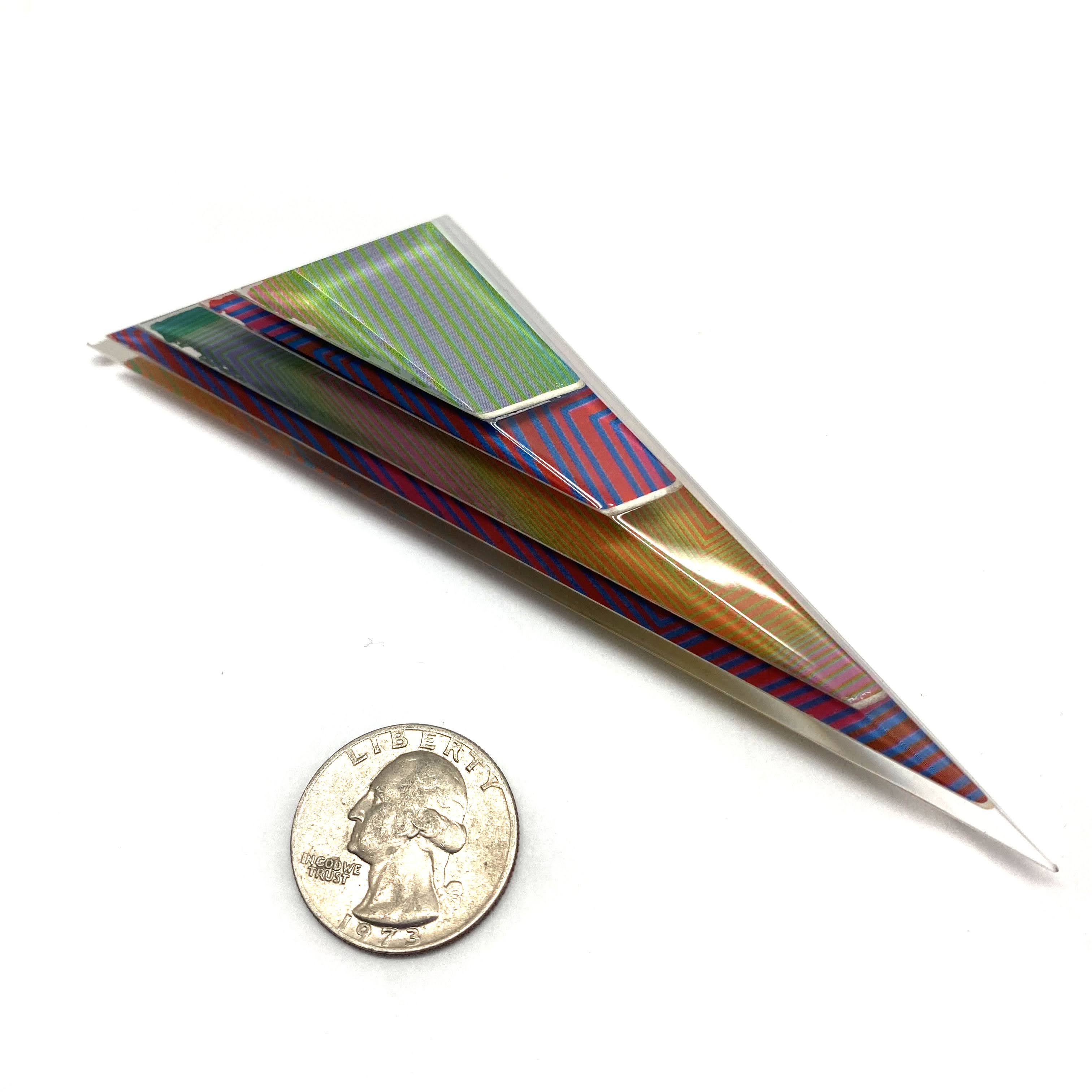 Anuszkiewicz Triangle Brooch - Image 7