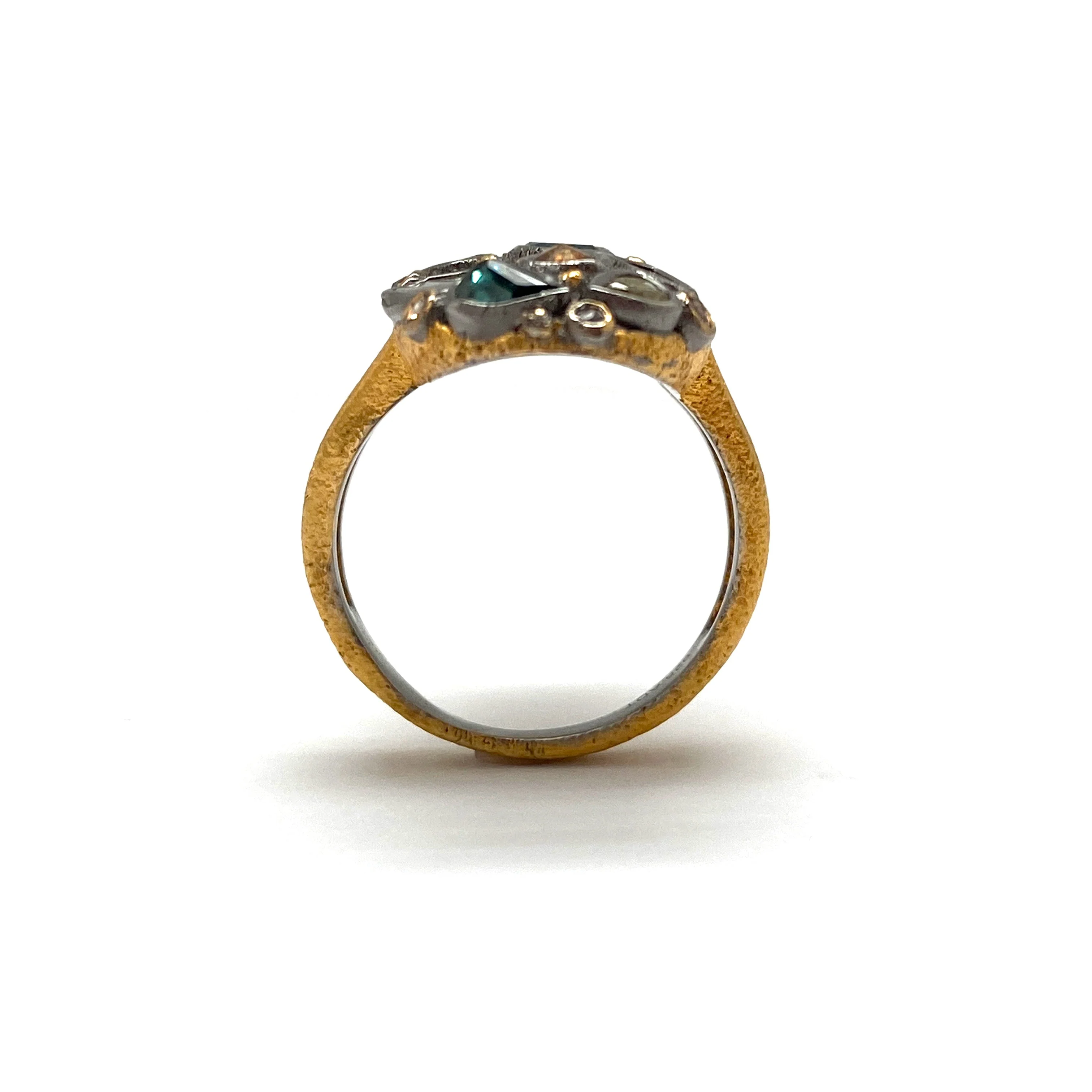 Asymmetrical Diamond Ring - Image 3