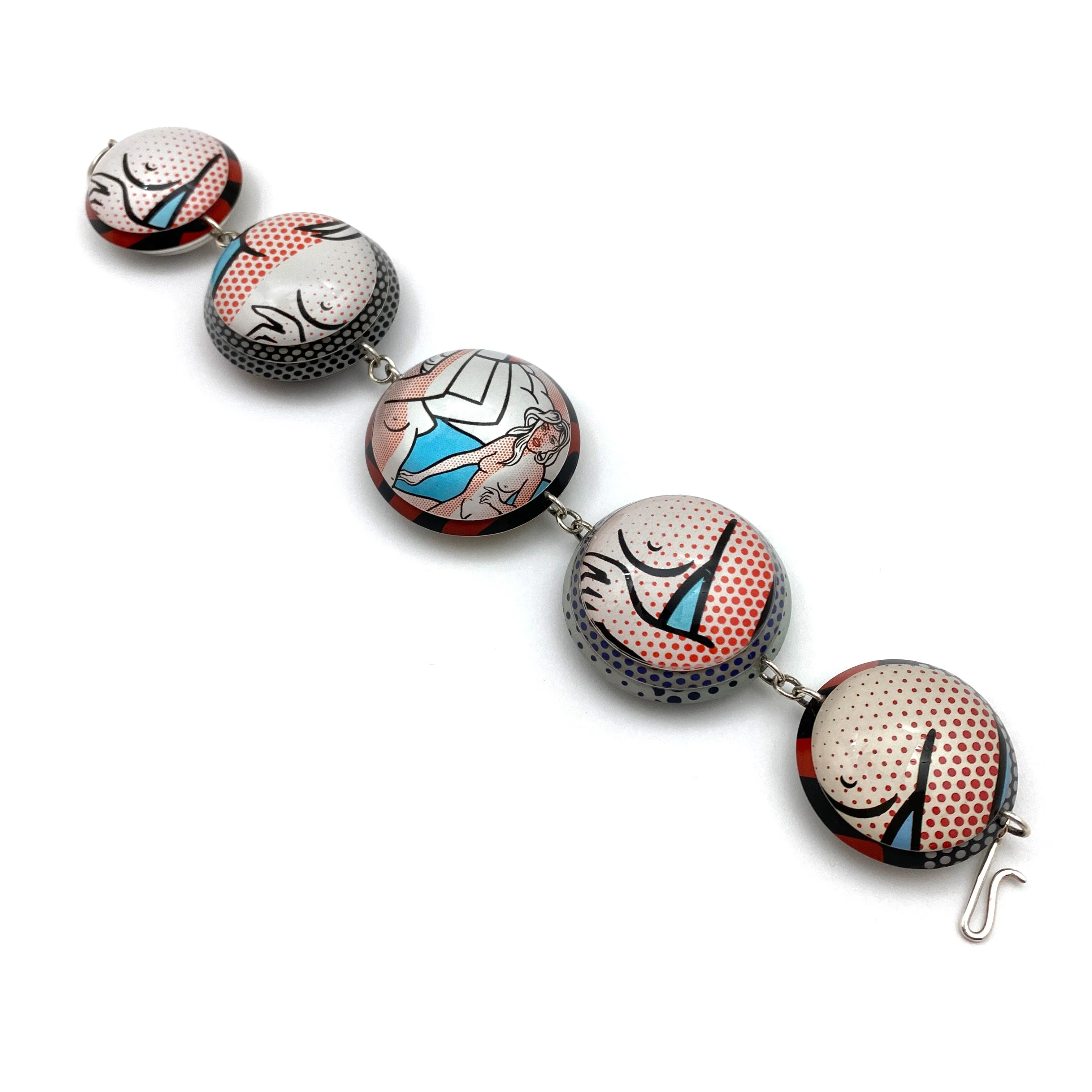 Boobie Trap Domed Link Bracelet - Image 5