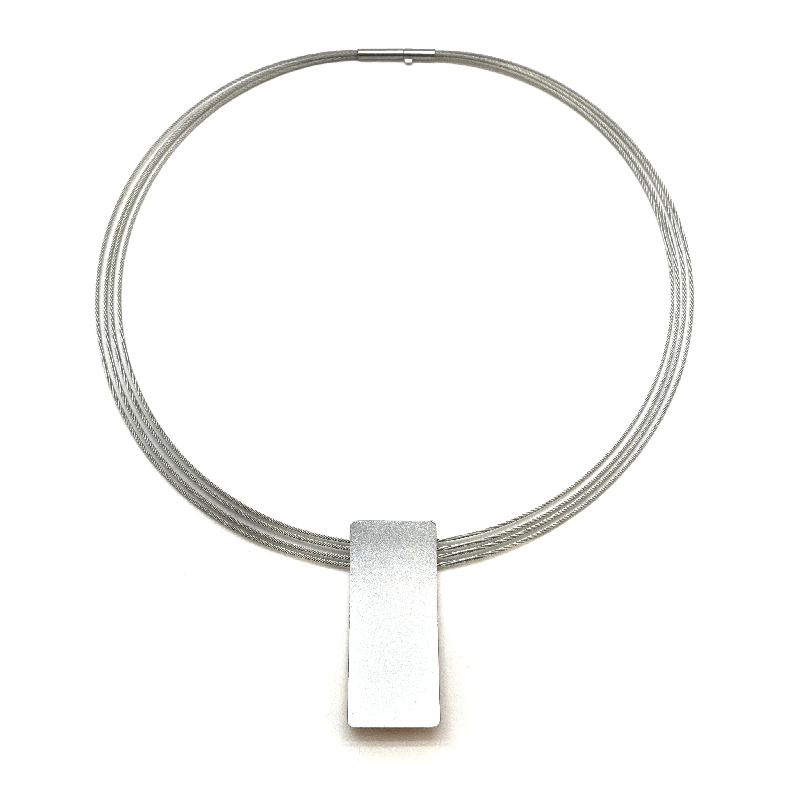 Champagne and Silver Window Necklace - Image 6