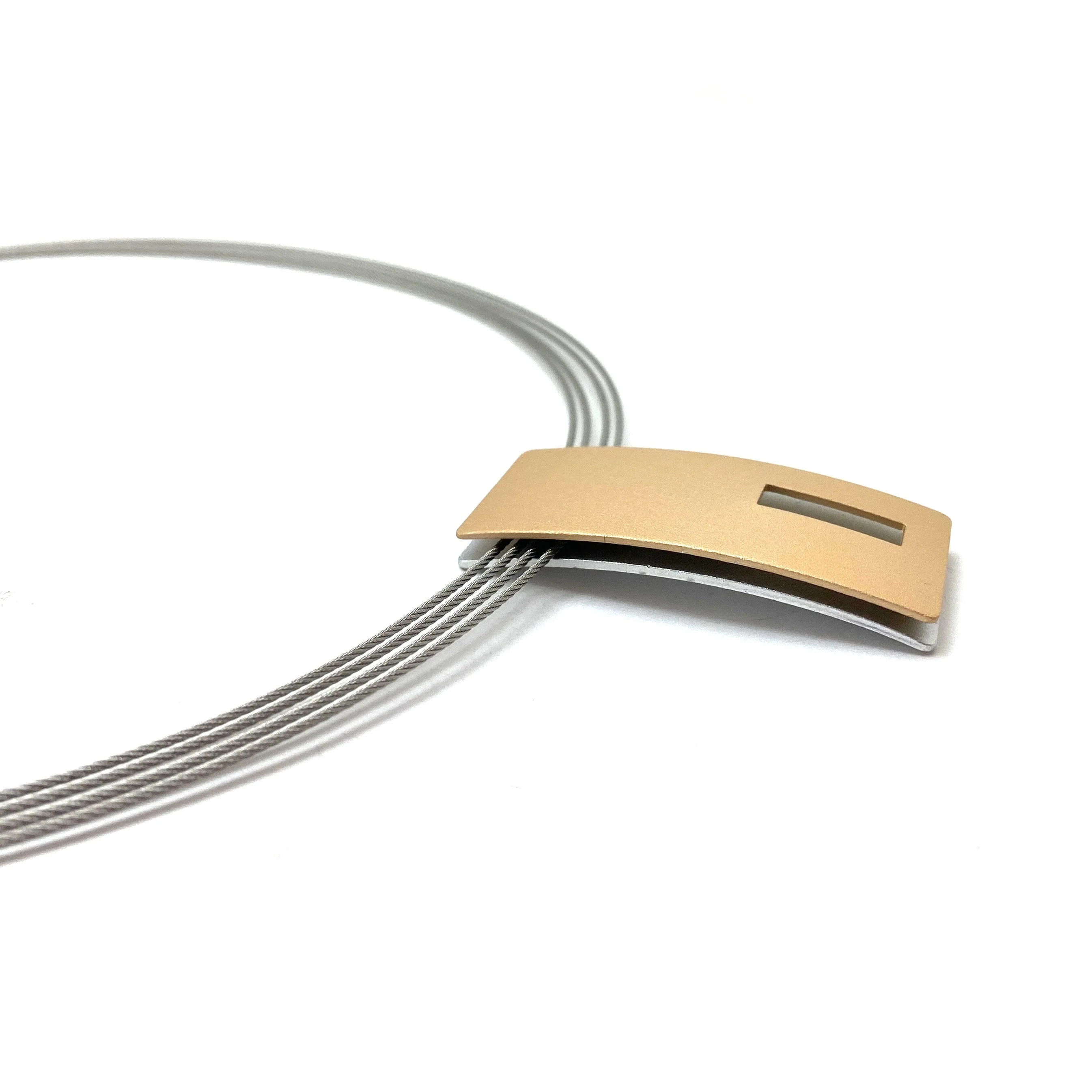 Champagne and Silver Window Necklace - Image 7