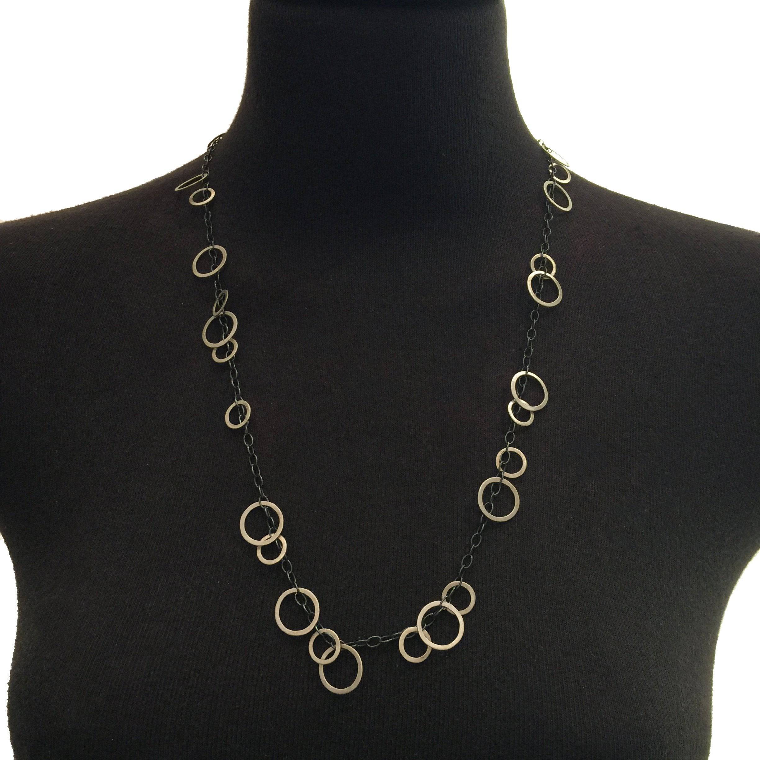 Circle Bunches Necklace - Long - Image 7