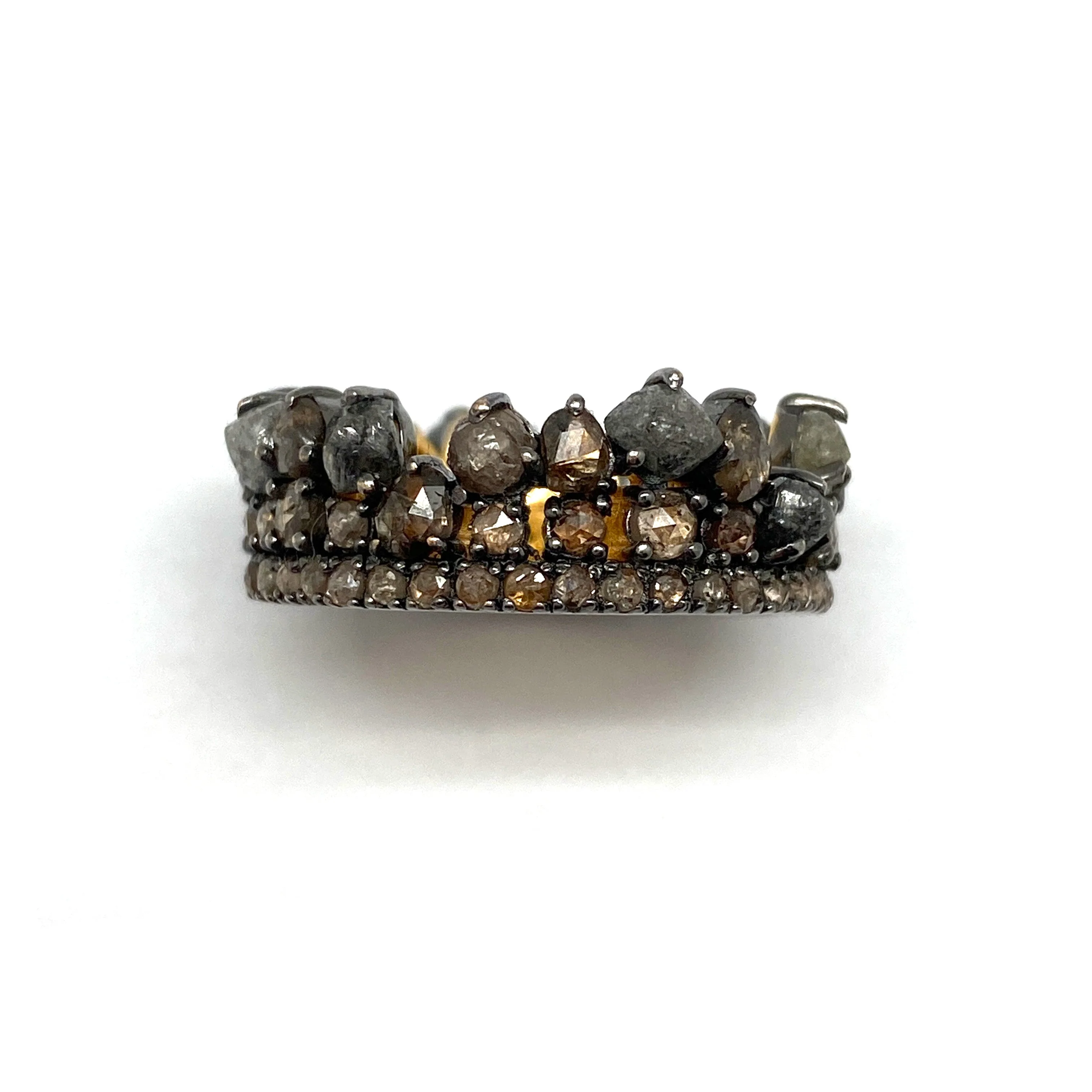 Crown Raw Diamond Ring - Image 5