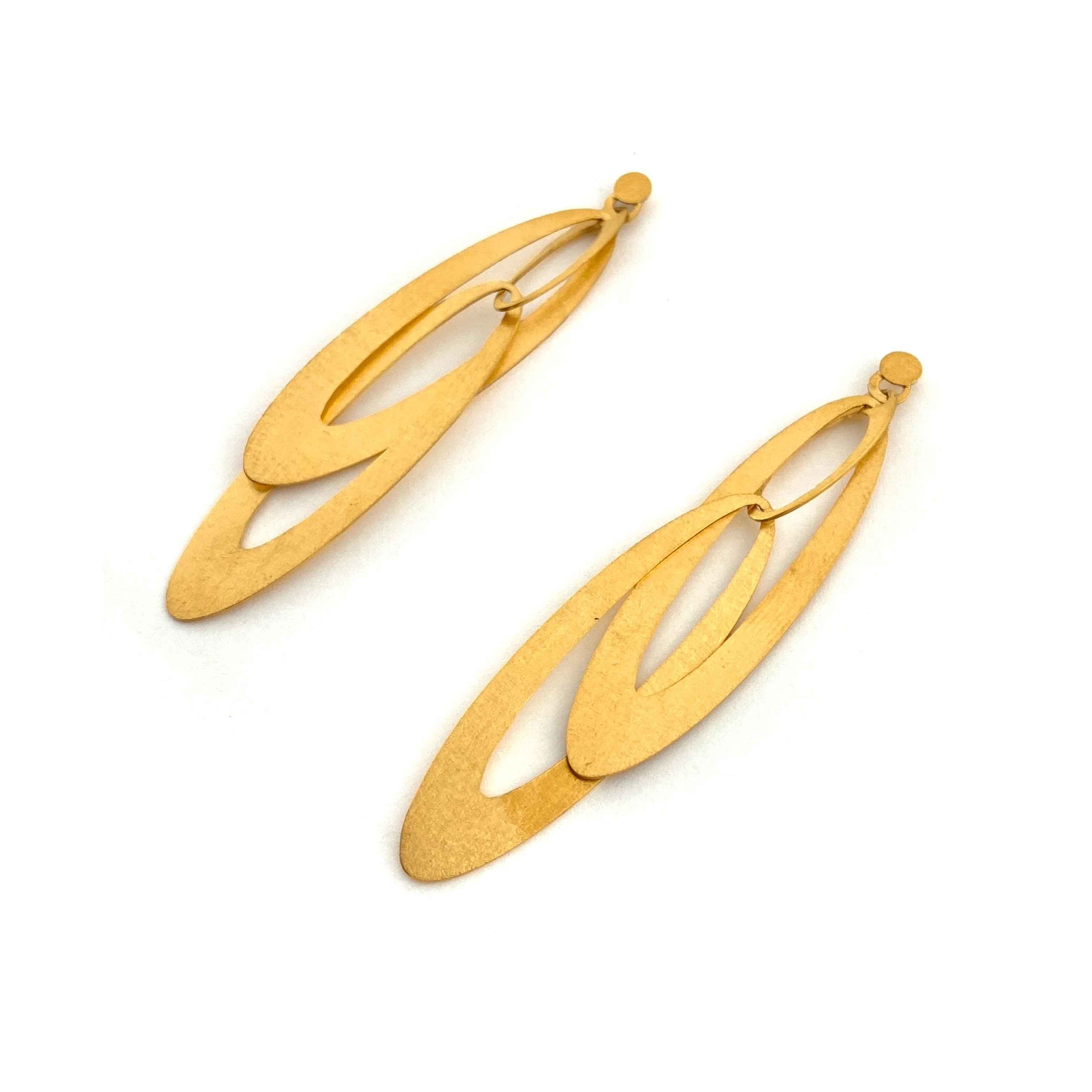 Dangle Oval Earrings - Image 4
