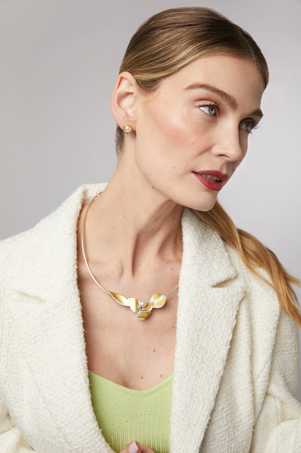 Diamond and Pearl Earrings - Image 3