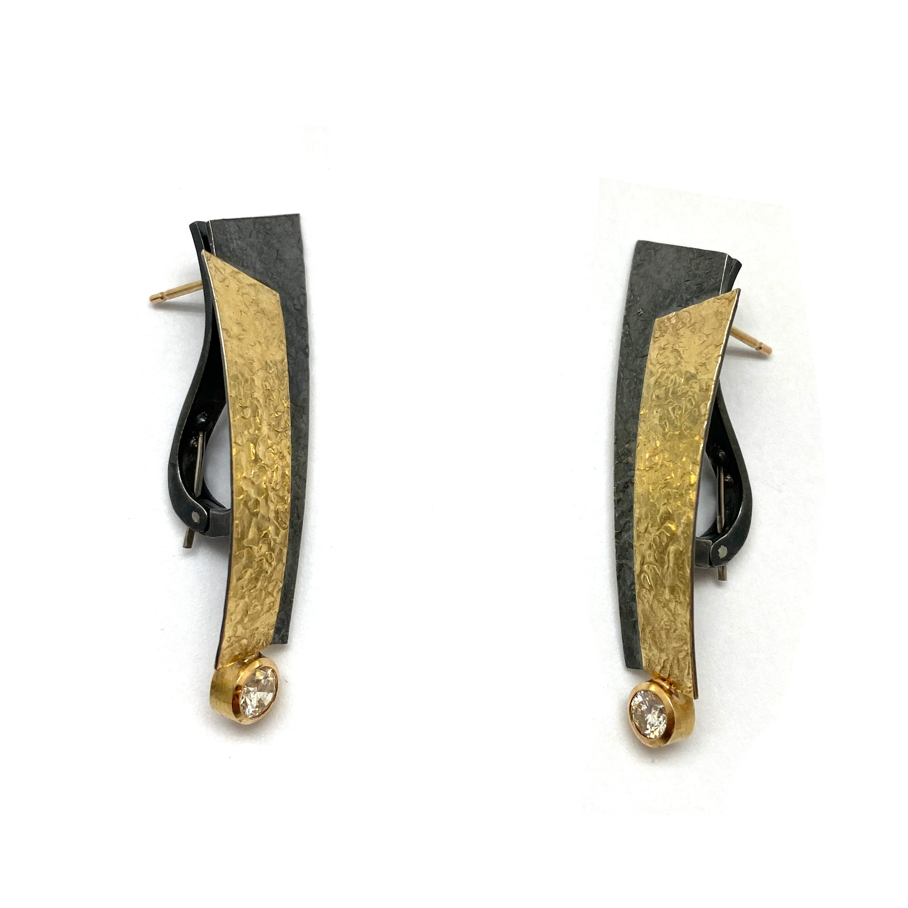 Diamond Cyclone Earrings - Image 5