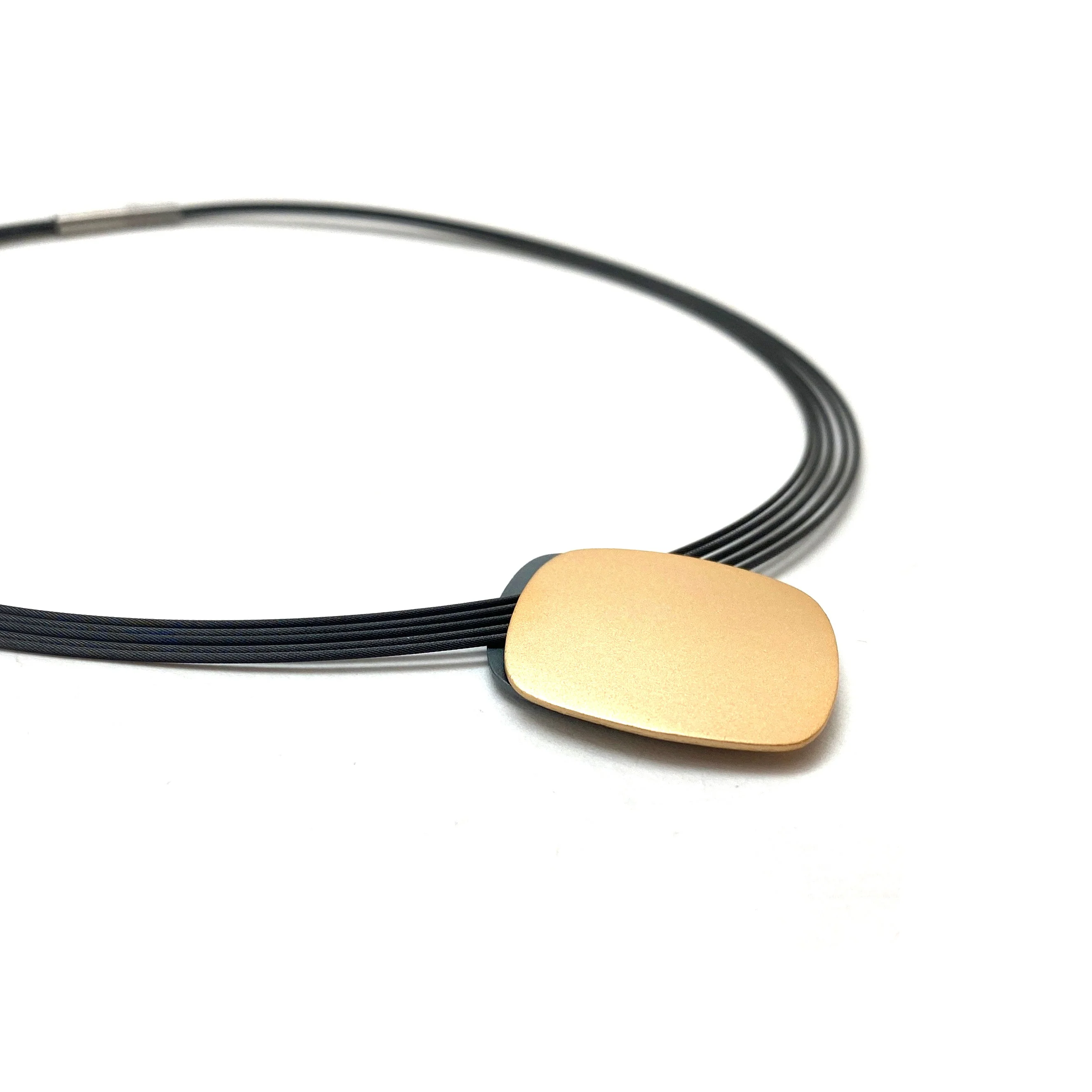 Double Sided Champagne and Black Diamond Necklace - Image 6