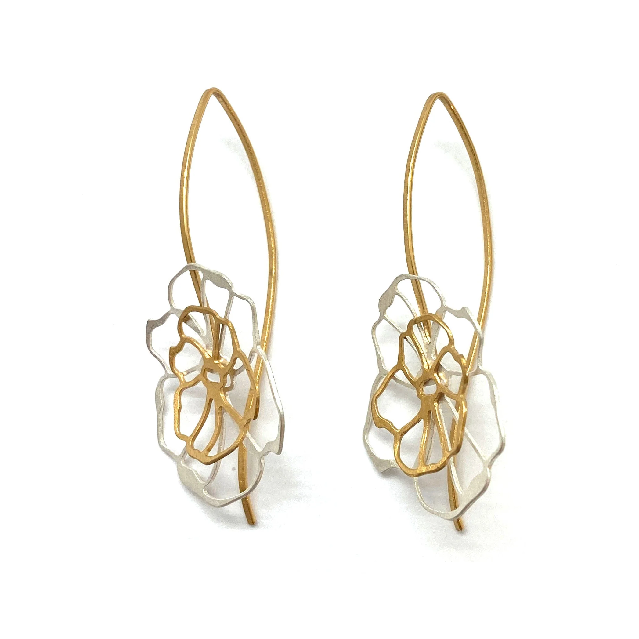 Floral Silver and Gold Drops - Image 6