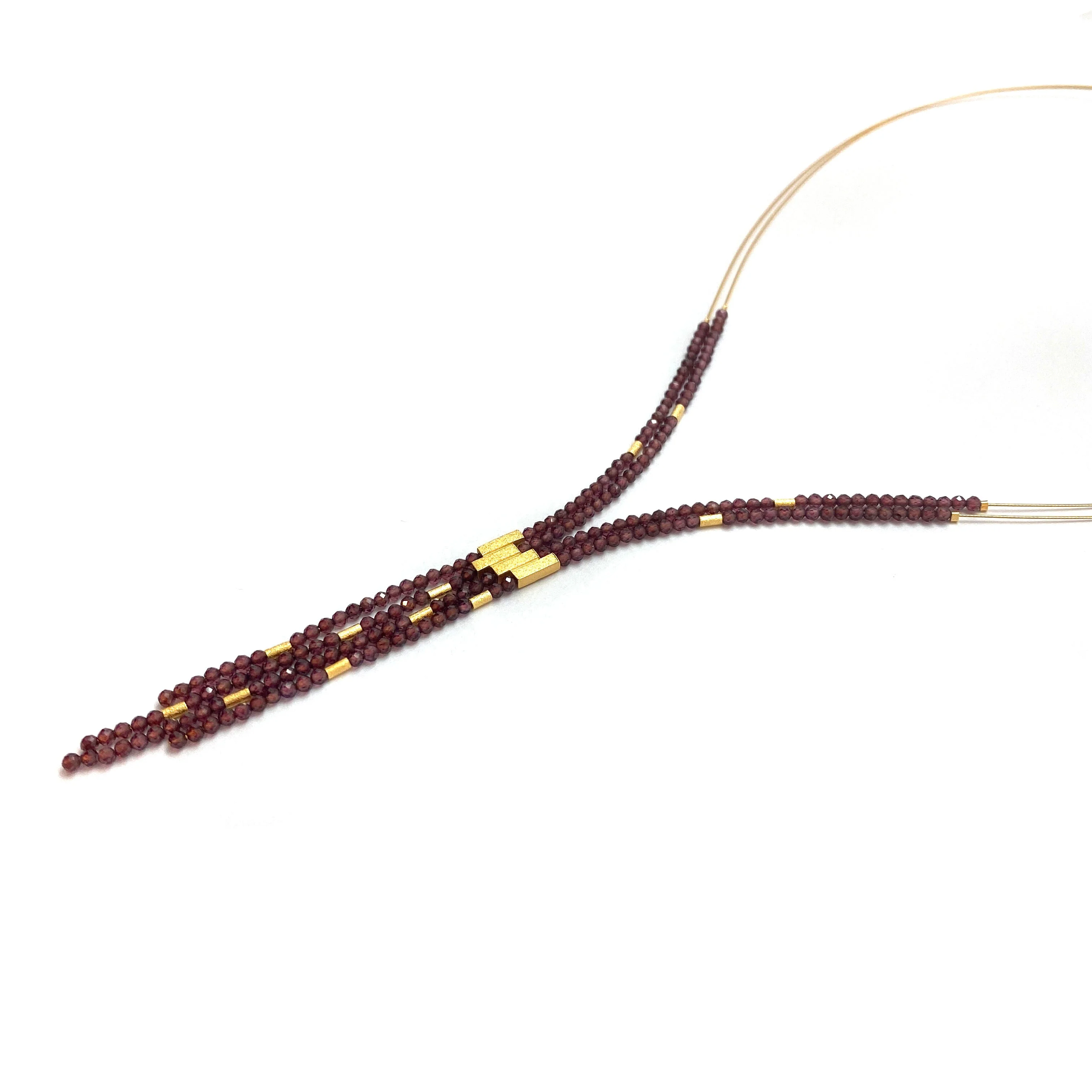 Garnet Drop Necklace - Image 4