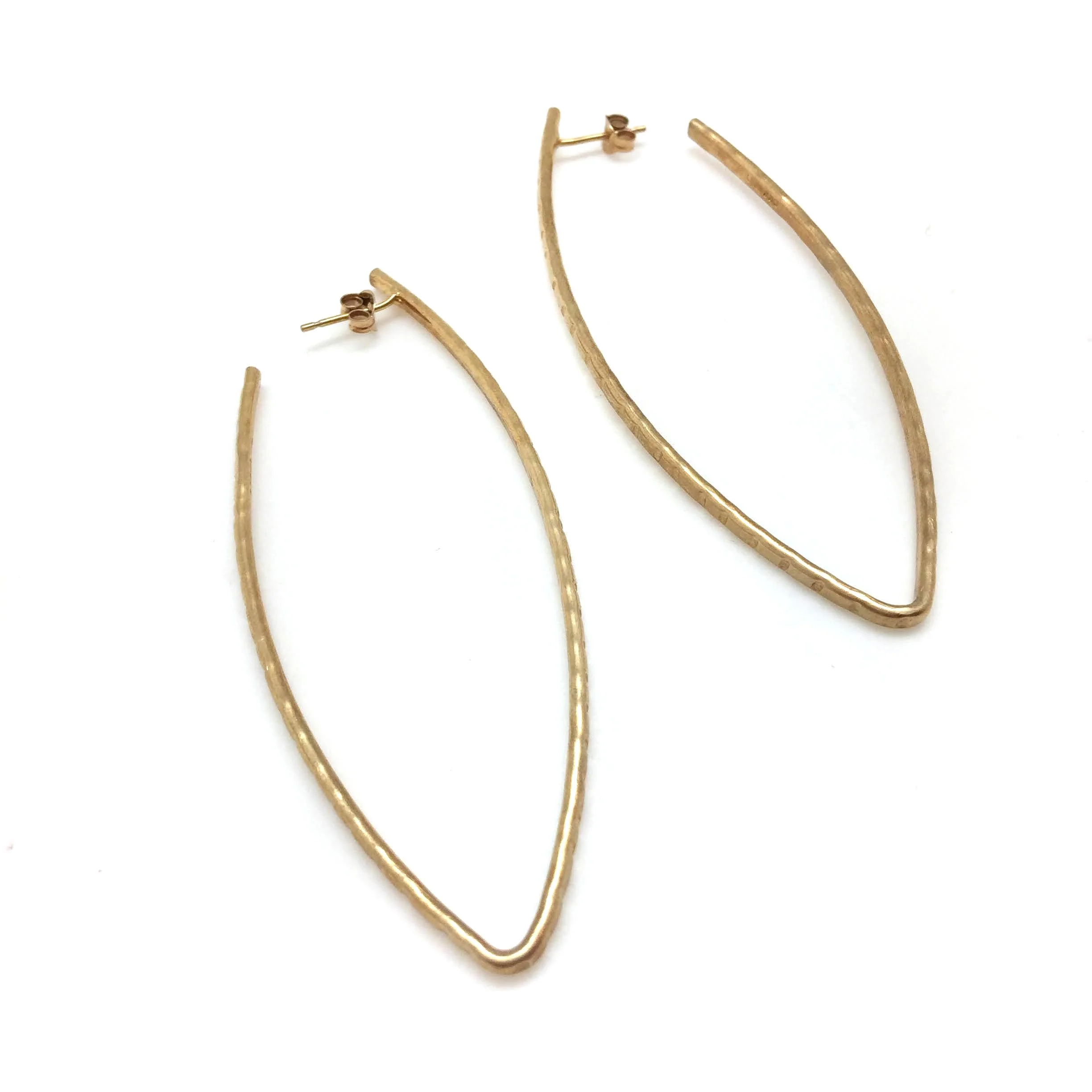 Gold Ellipse Earrings - Image 5