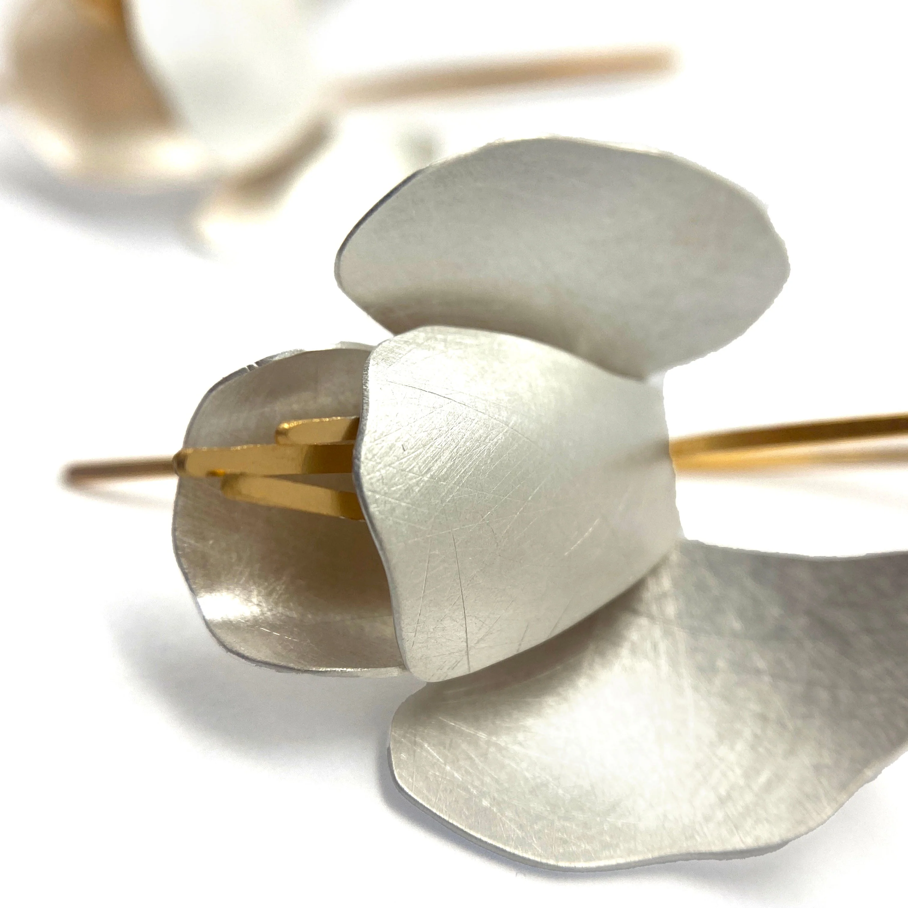 Hanging Orchid Earrings - Image 5