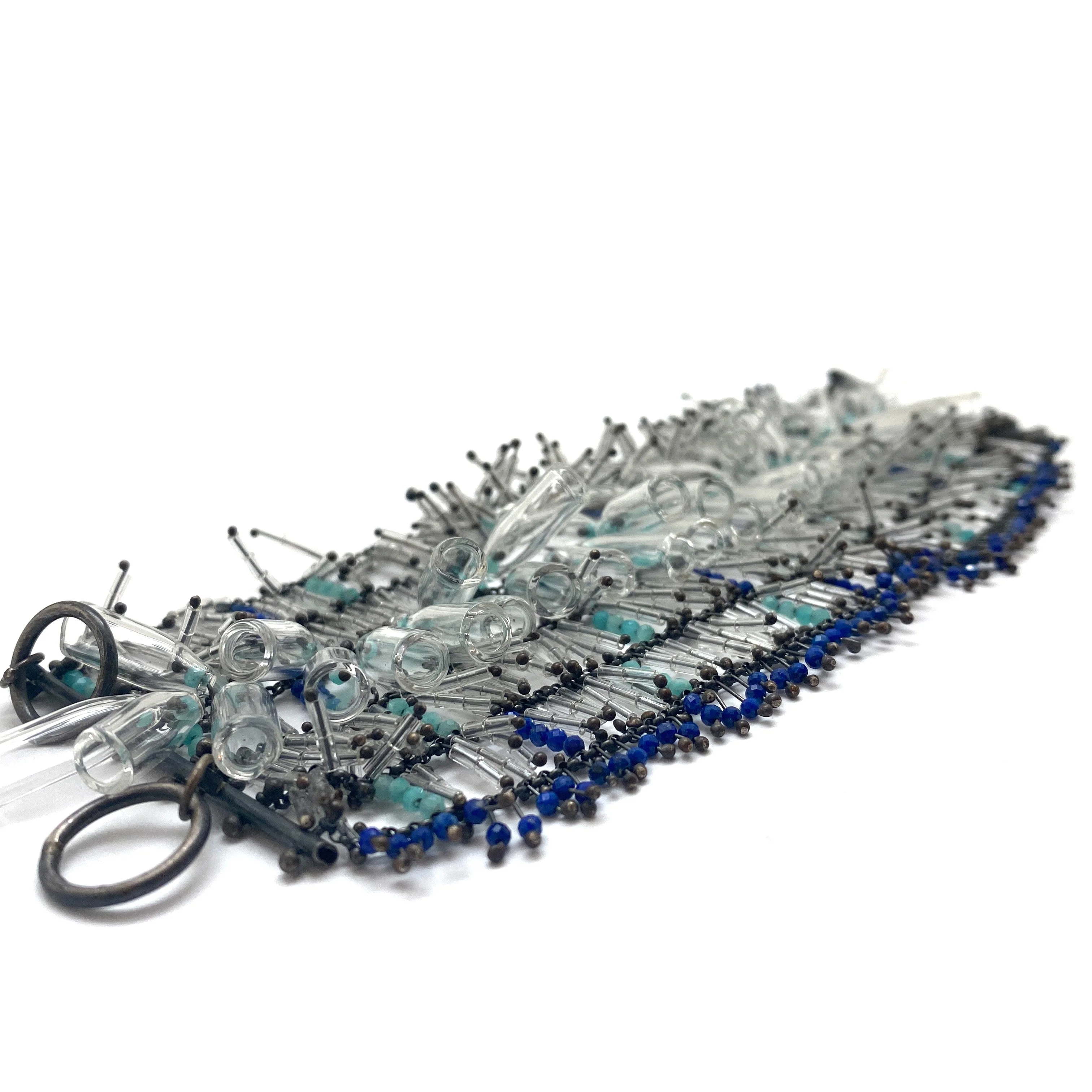 Lapis/Amazonite Grid Bracelet - Image 3