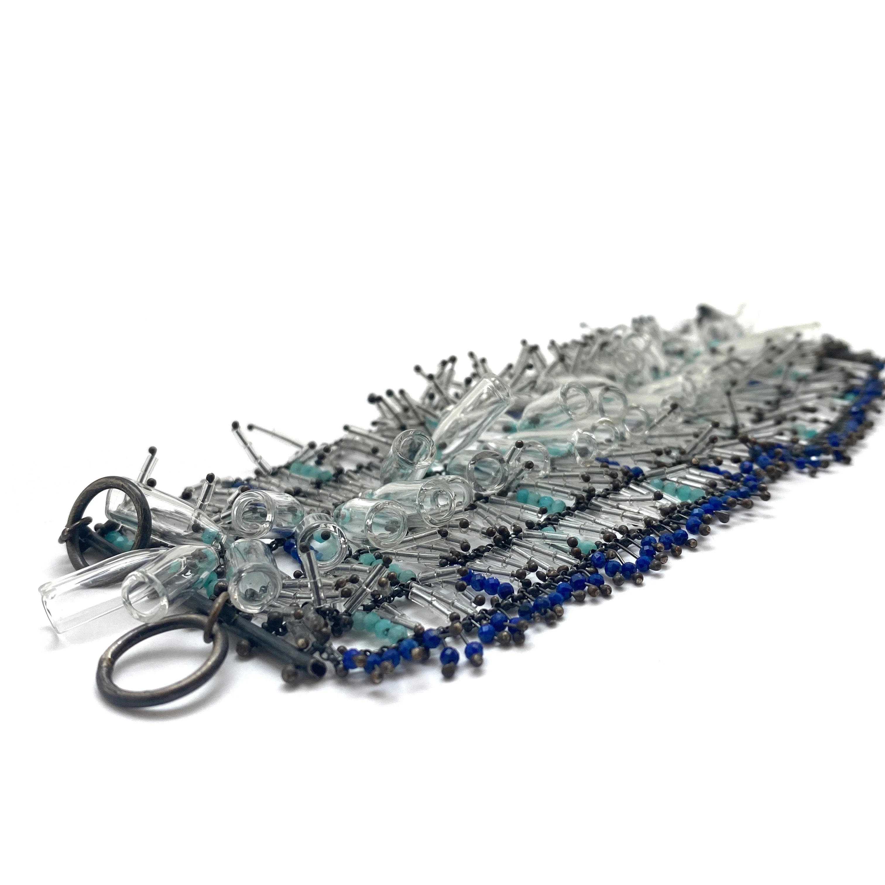 Lapis/Amazonite Grid Bracelet - Image 4