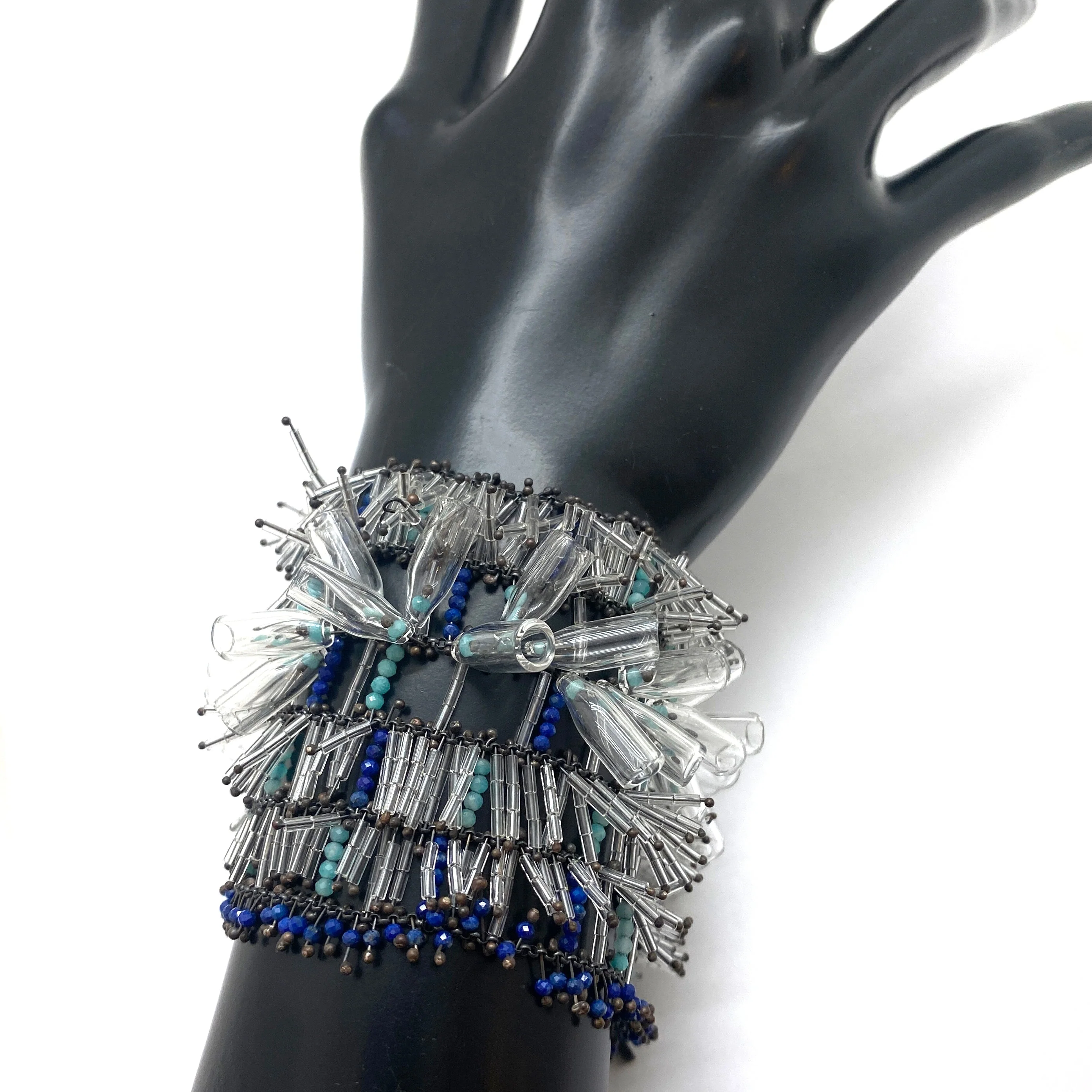 Lapis/Amazonite Grid Bracelet - Image 7