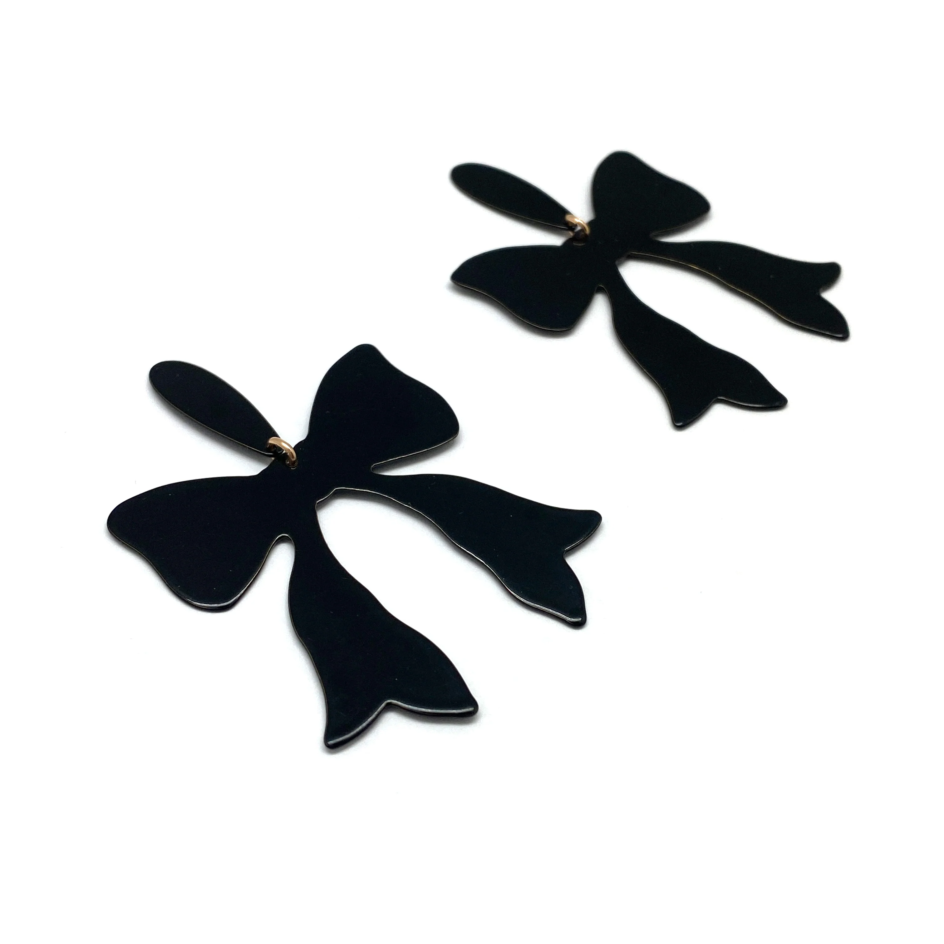 Large Bow Dangle Earrings - Image 5