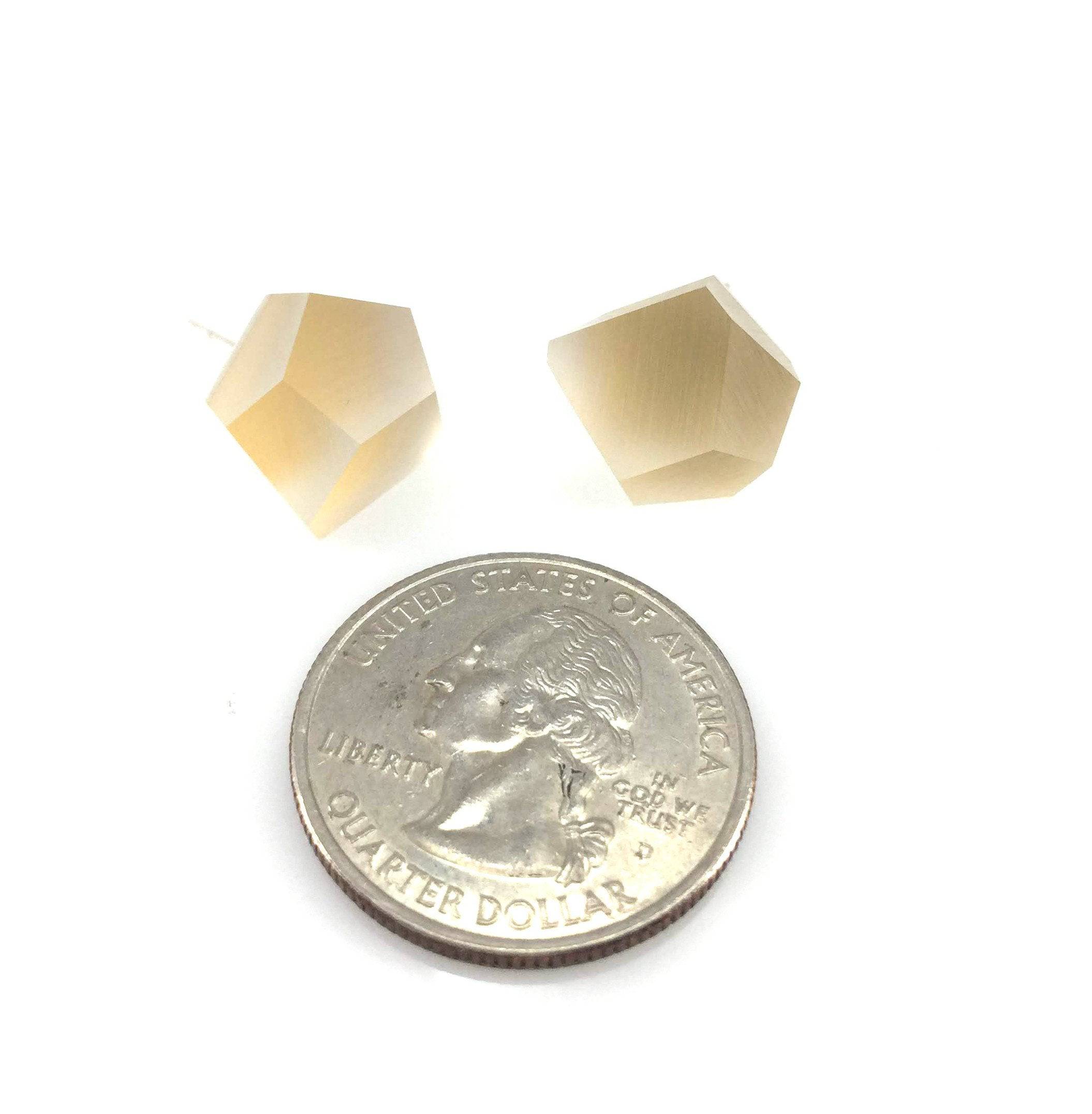 Medium Citrine Crystal Stud - Image 4