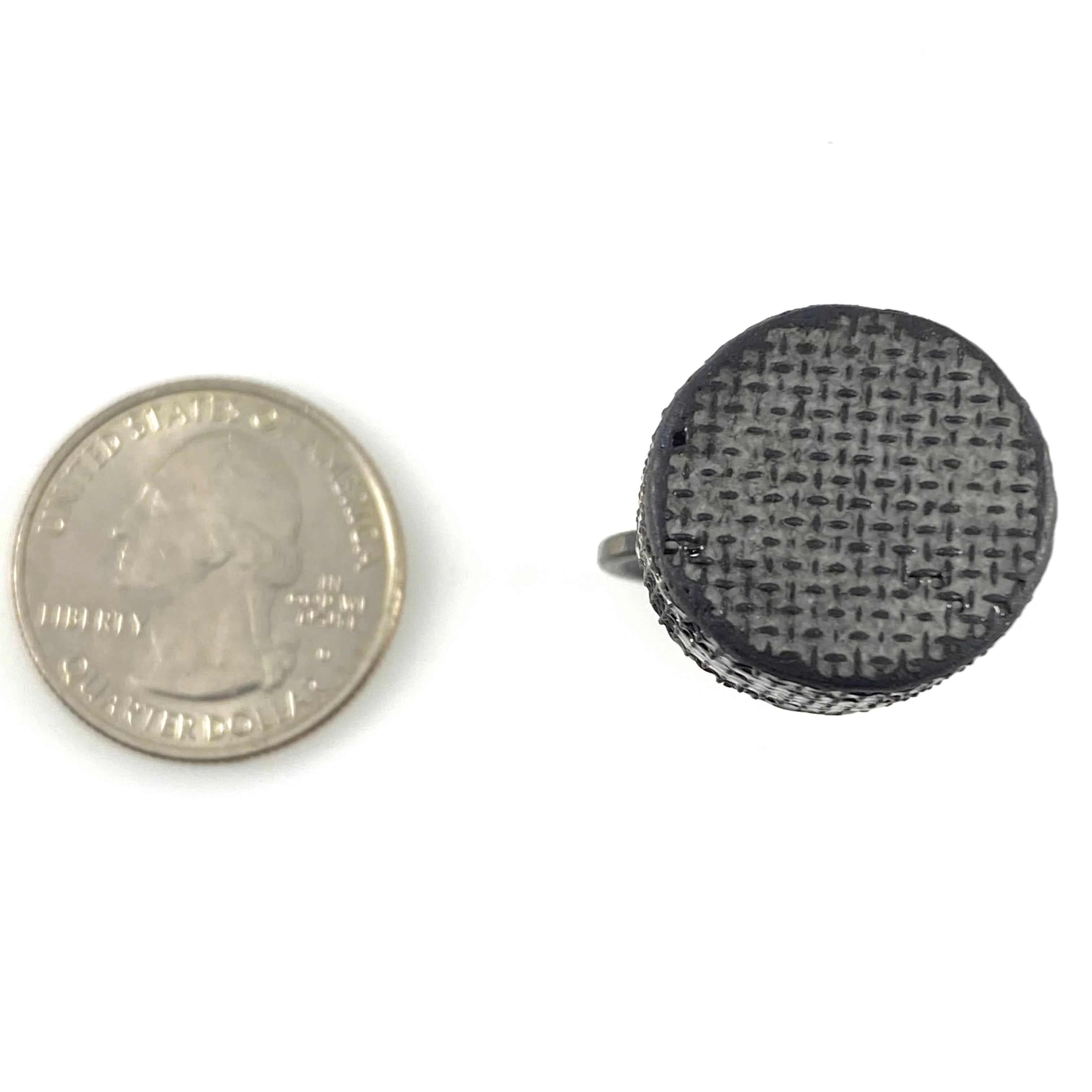 Mesh Medallion Ring - Image 5