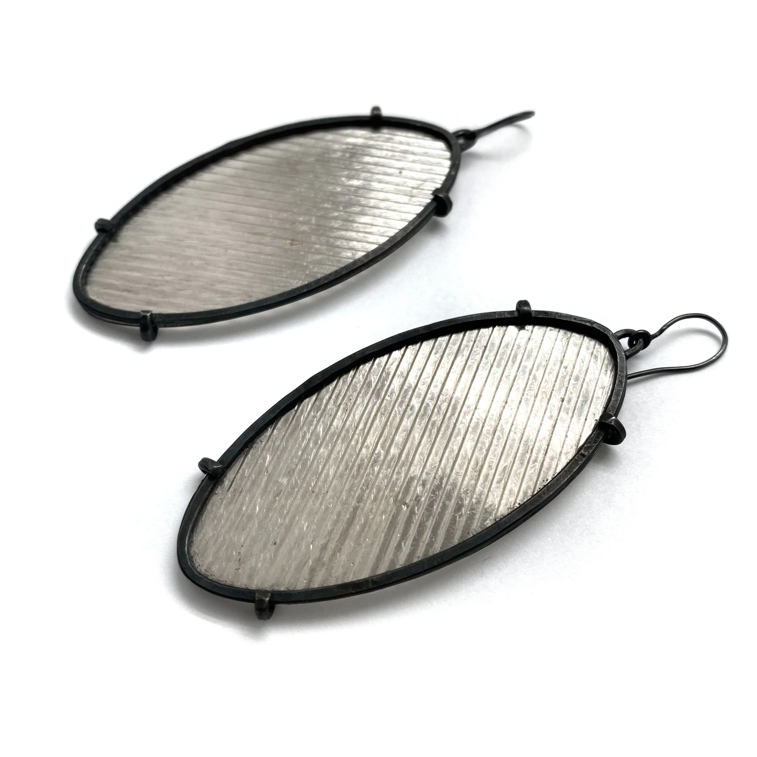 Oval Mica Earrings - Image 4
