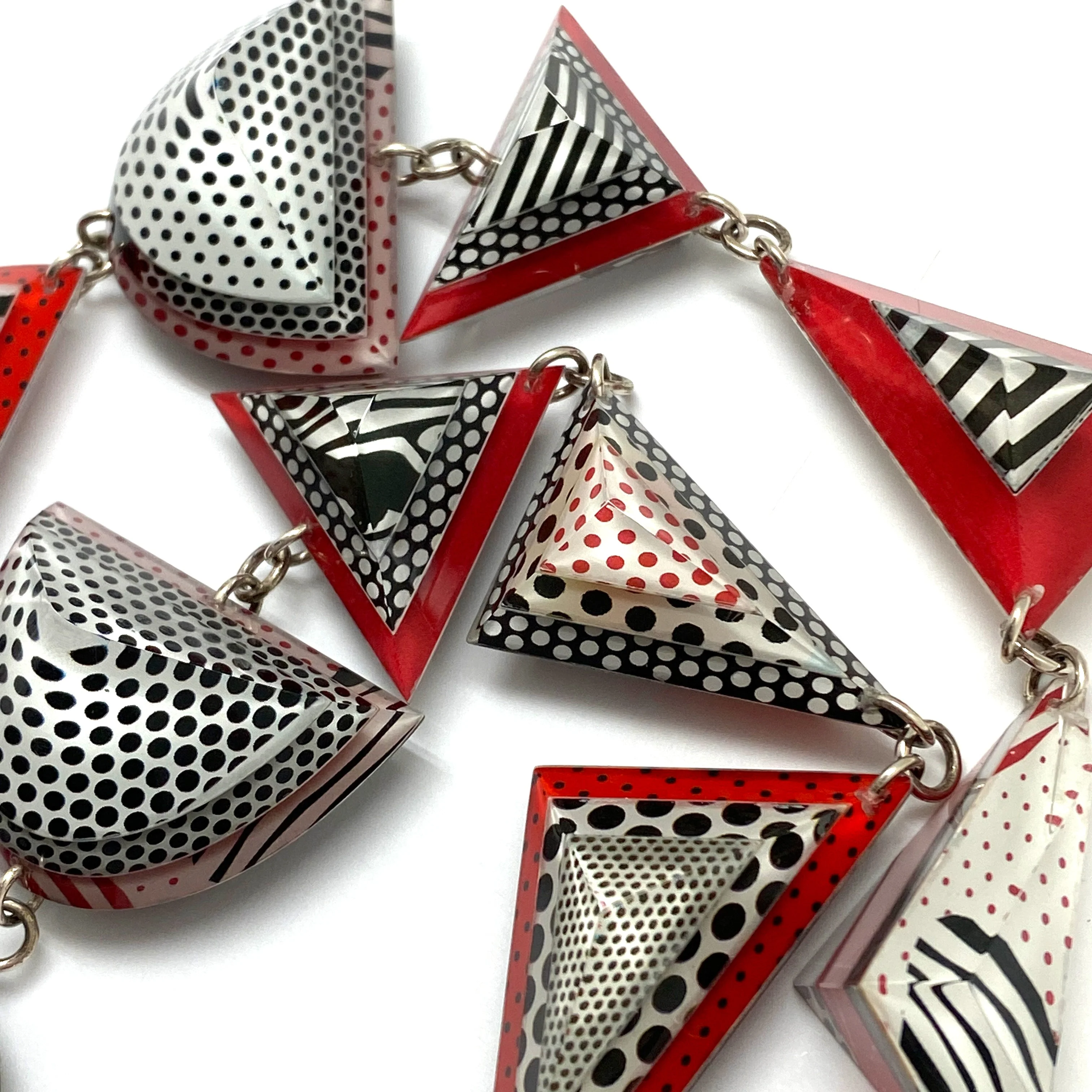 Pop Art Geometric Statement Necklace - Image 5