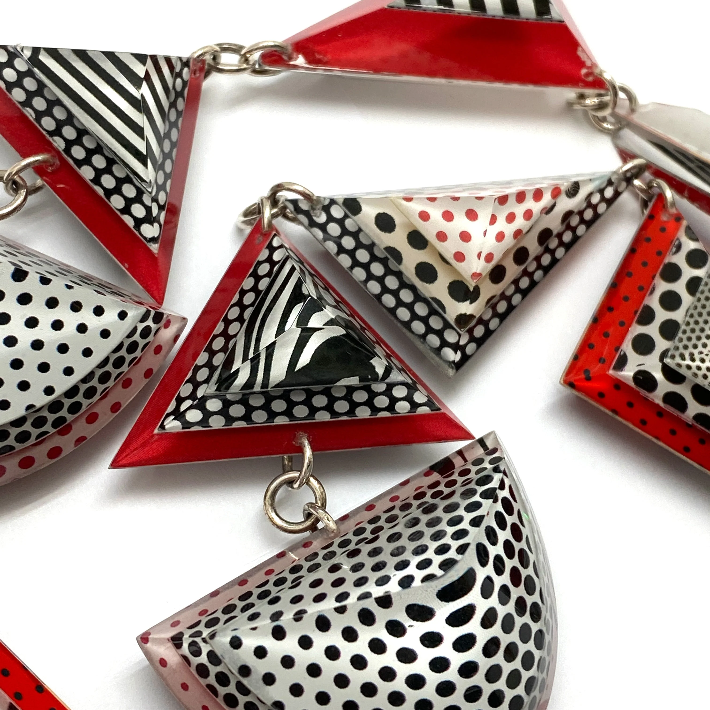 Pop Art Geometric Statement Necklace - Image 6