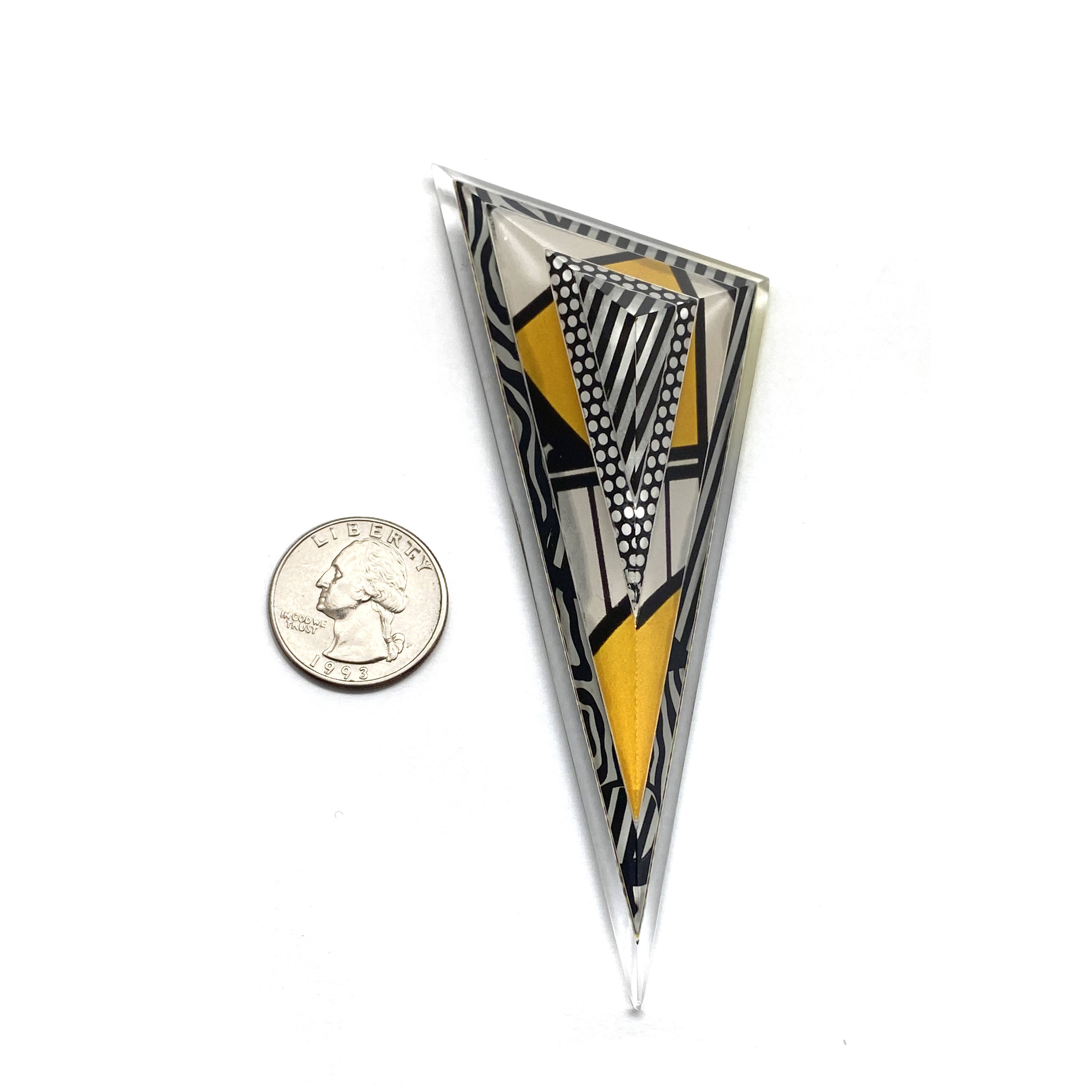 Pop Art Triangle Brooch - Image 4