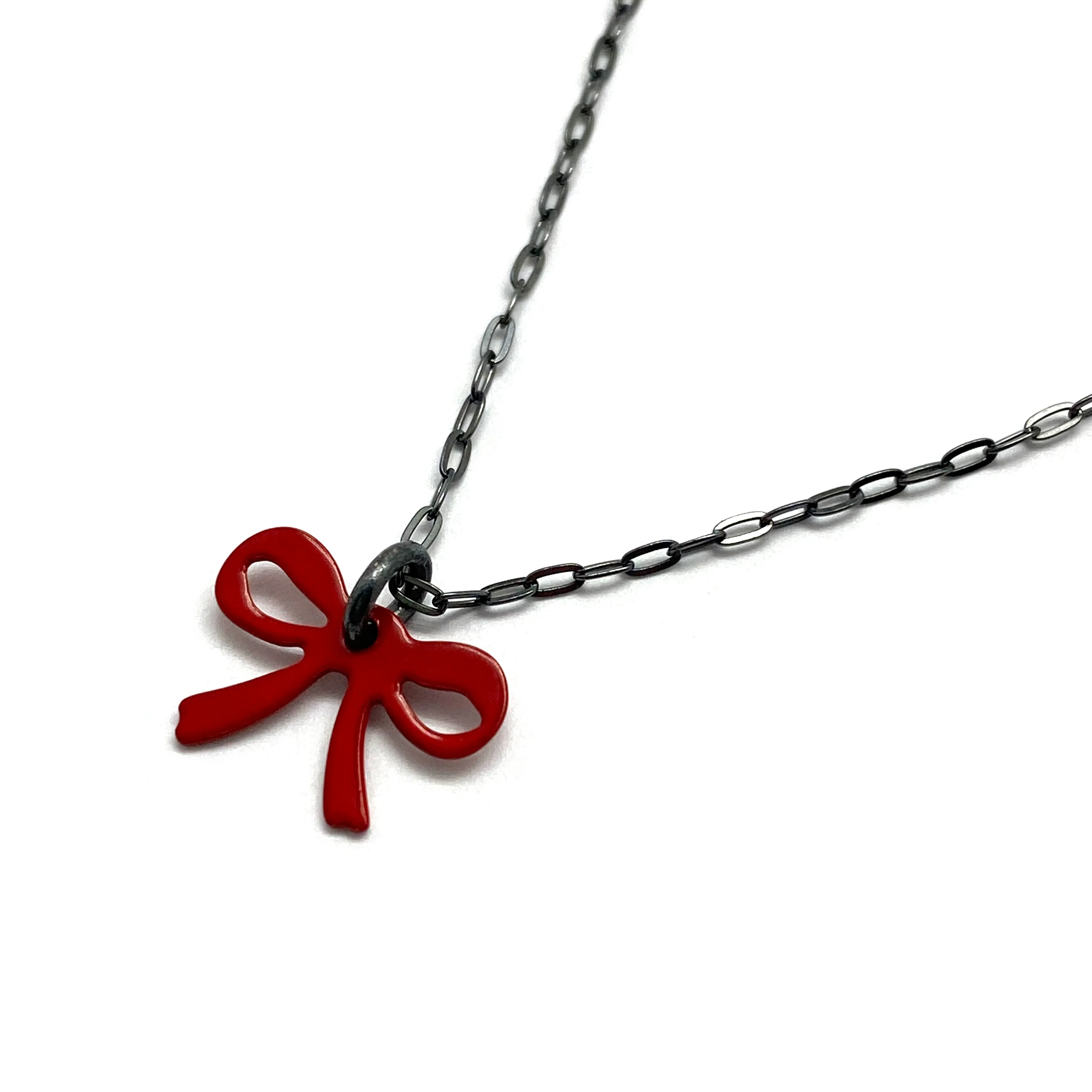 Red Bow Petite Pendant - Image 3
