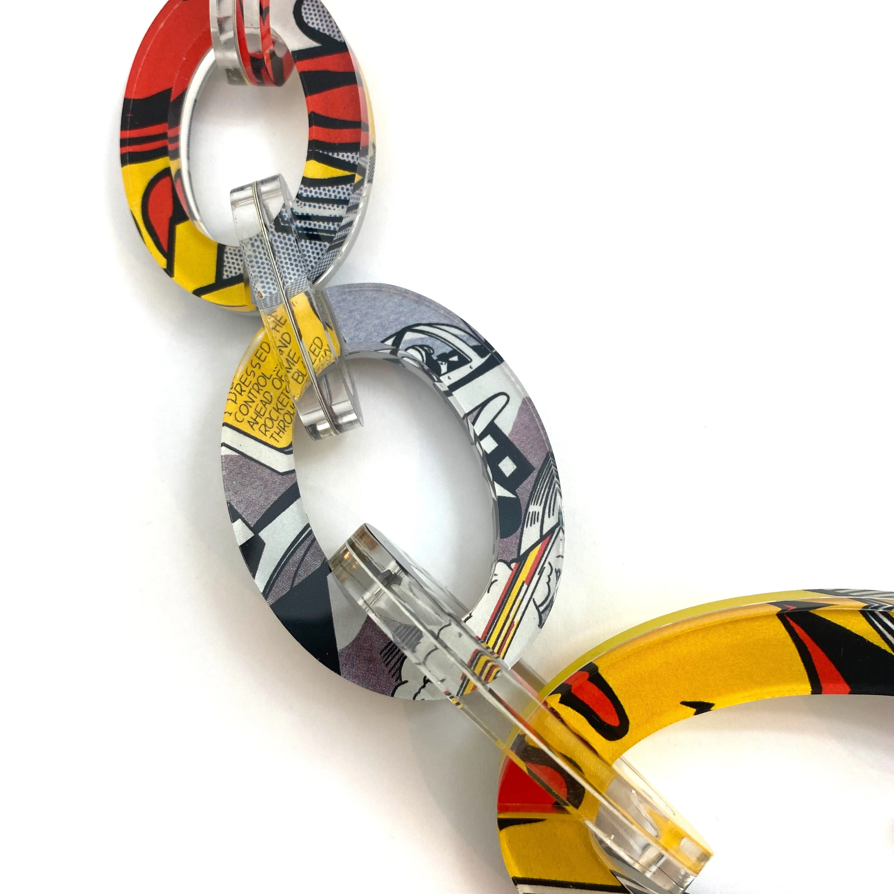 Reversible Pop Art Graduated Oval Chain - Image 10