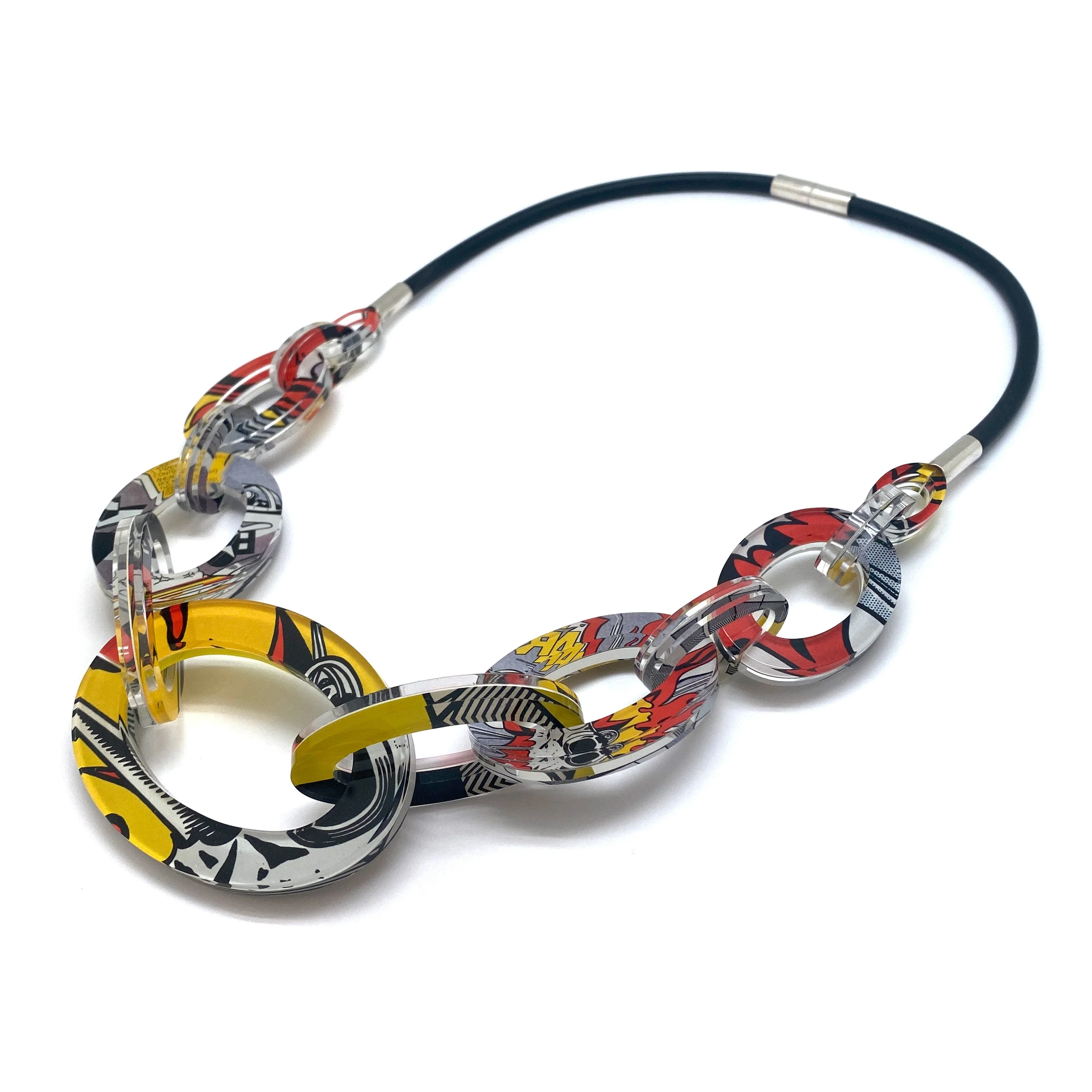 Reversible Pop Art Graduated Oval Chain - Image 11