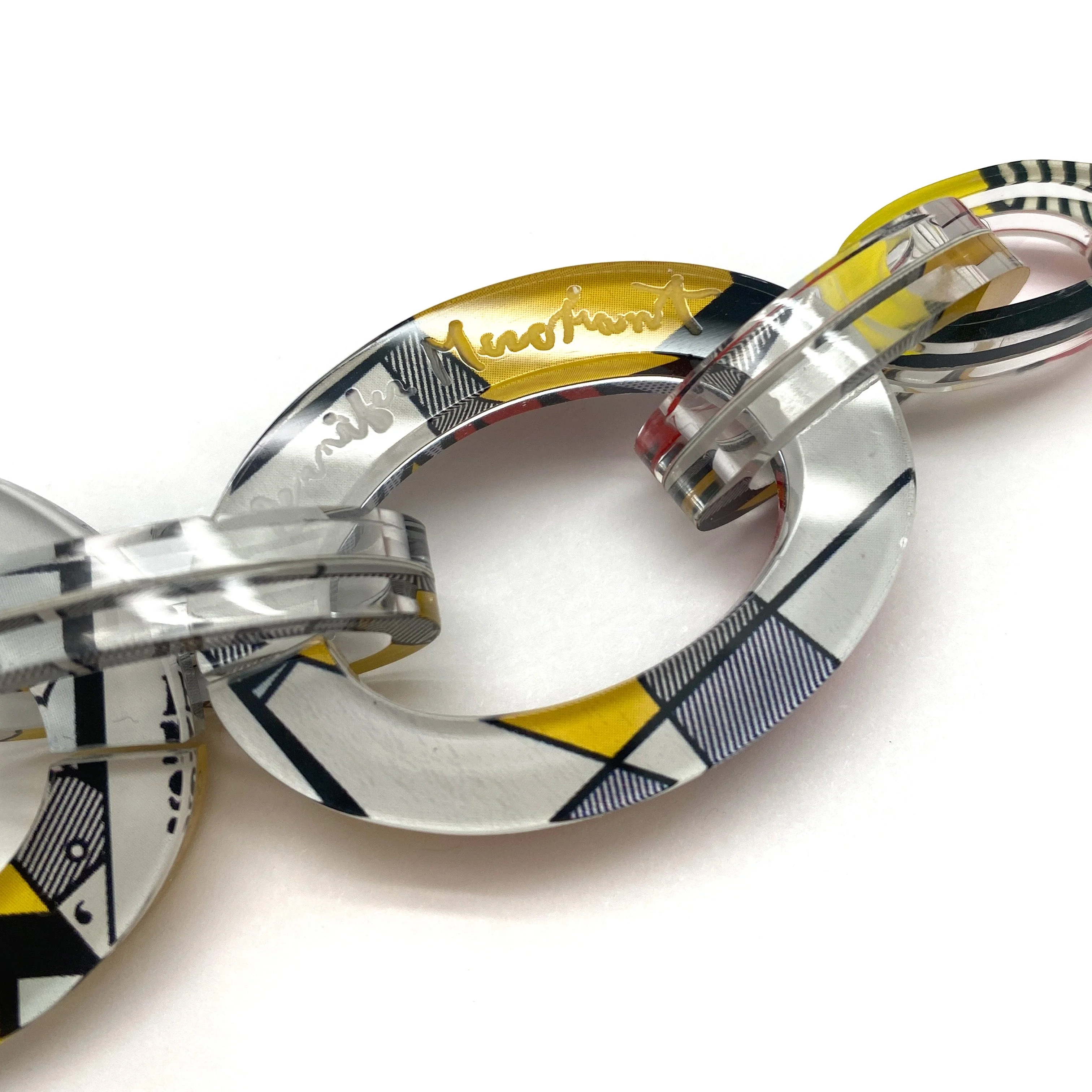 Reversible Pop Art Graduated Oval Chain - Image 3