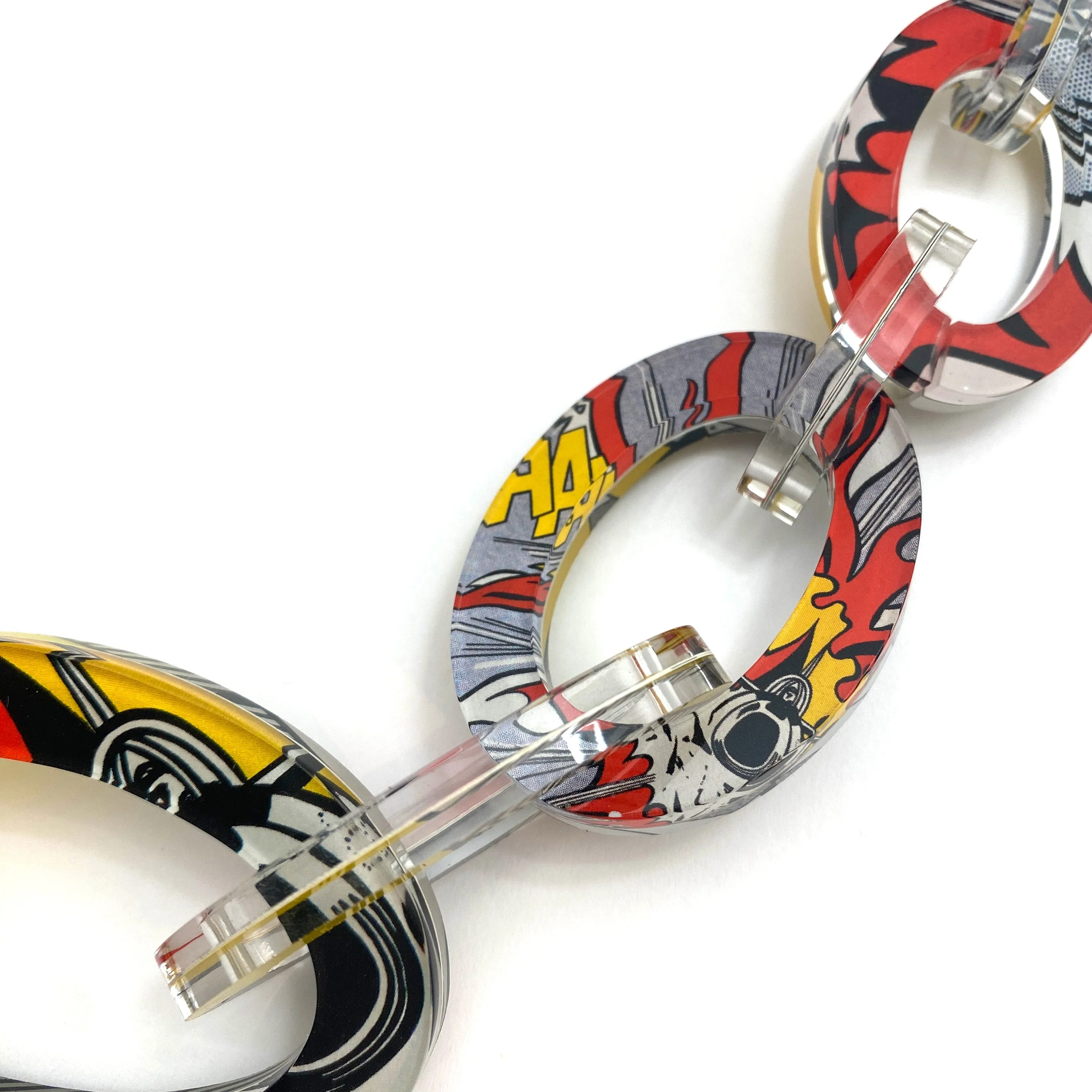Reversible Pop Art Graduated Oval Chain - Image 4