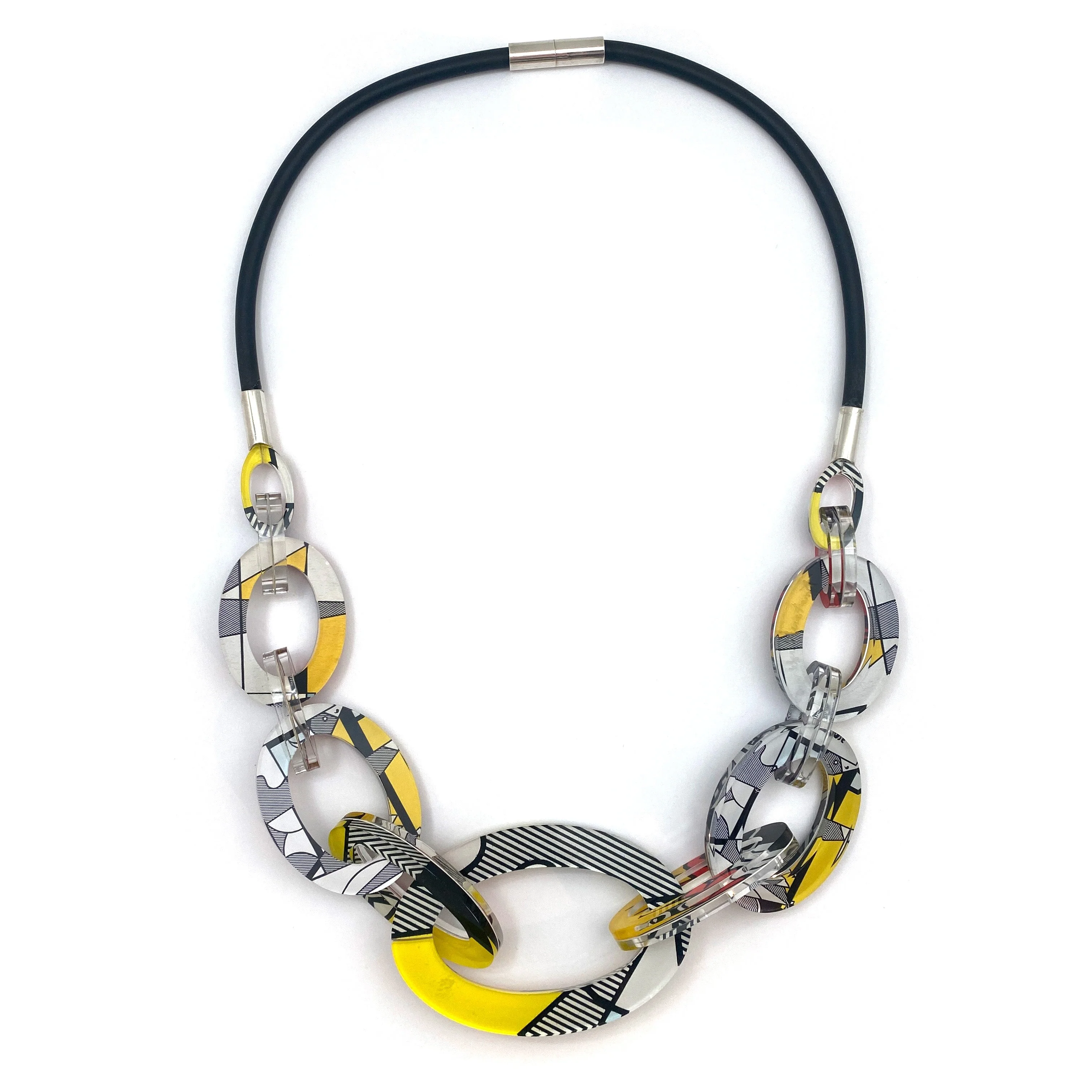 Reversible Pop Art Graduated Oval Chain - Image 5