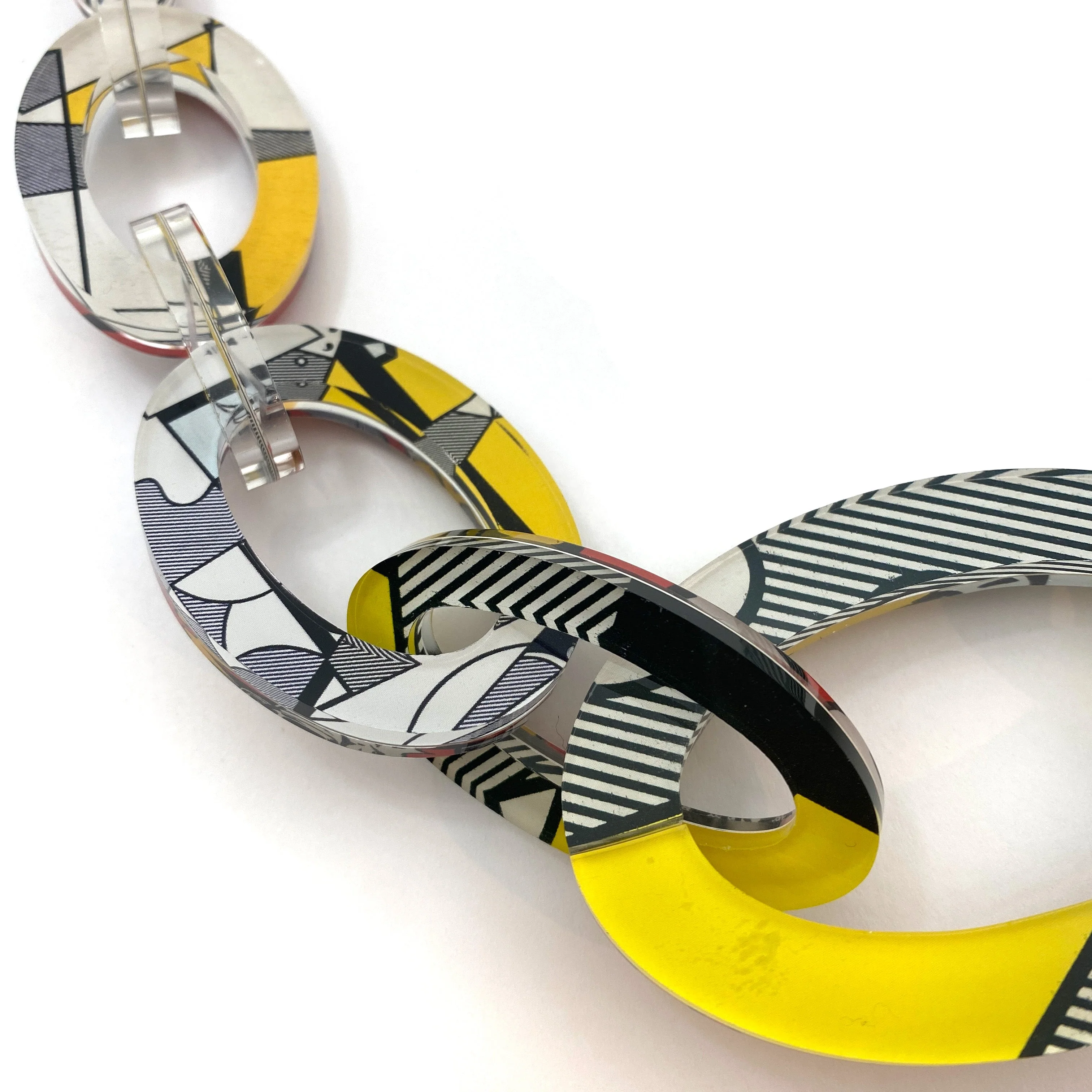Reversible Pop Art Graduated Oval Chain - Image 6