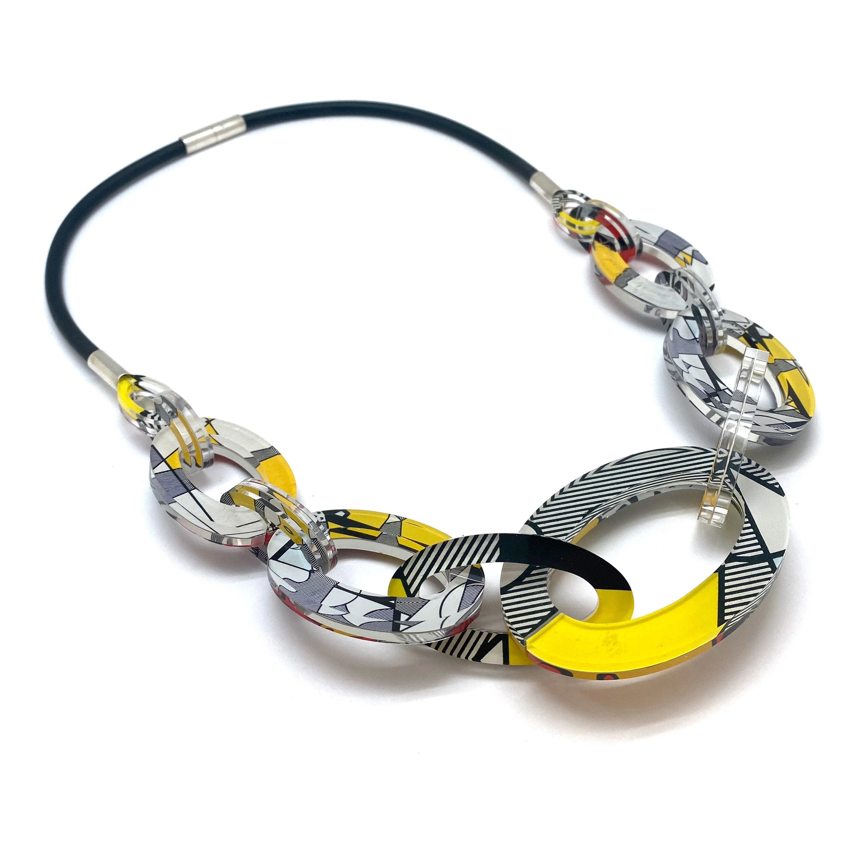 Reversible Pop Art Graduated Oval Chain - Image 9