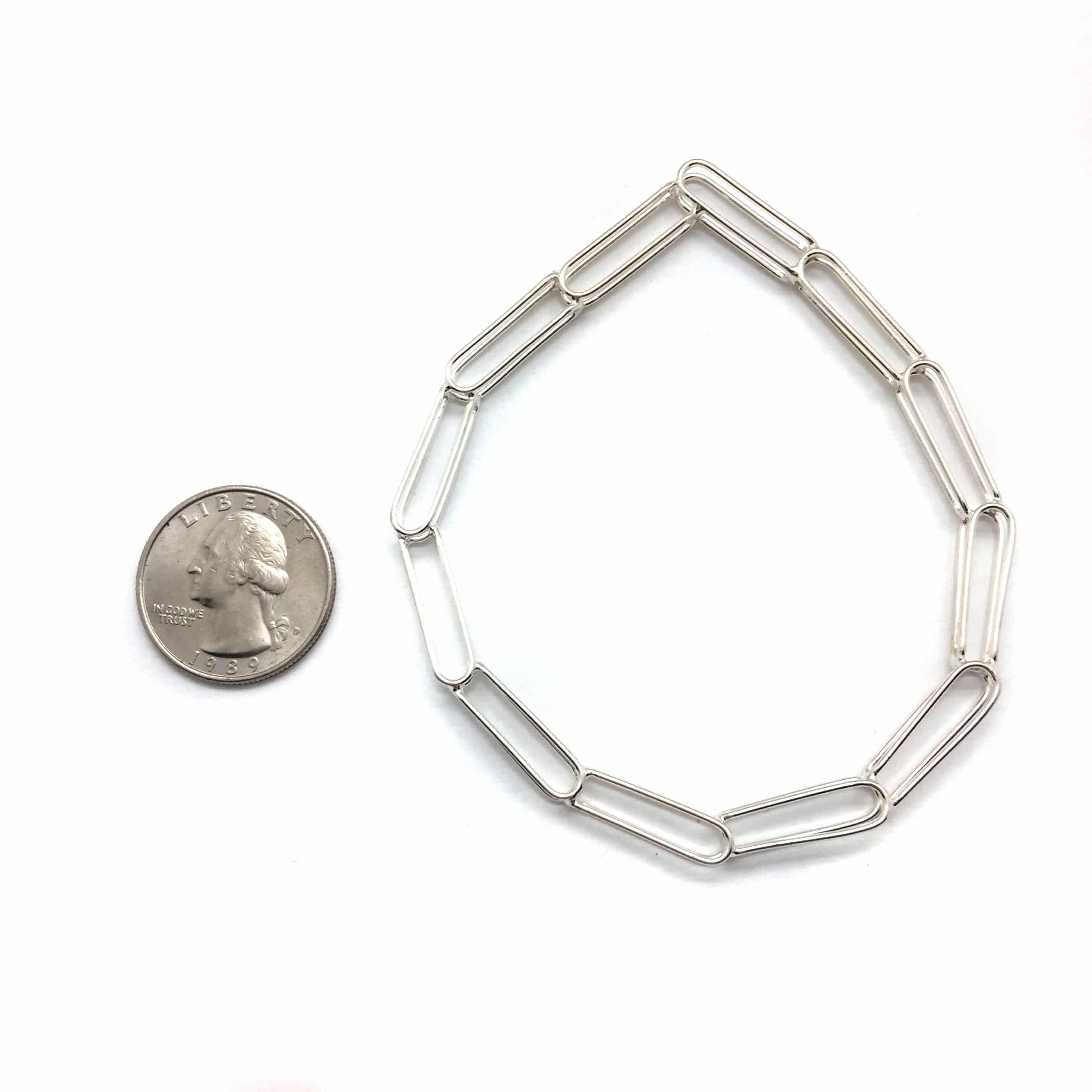 Silver Link Point Bangle - Image 3