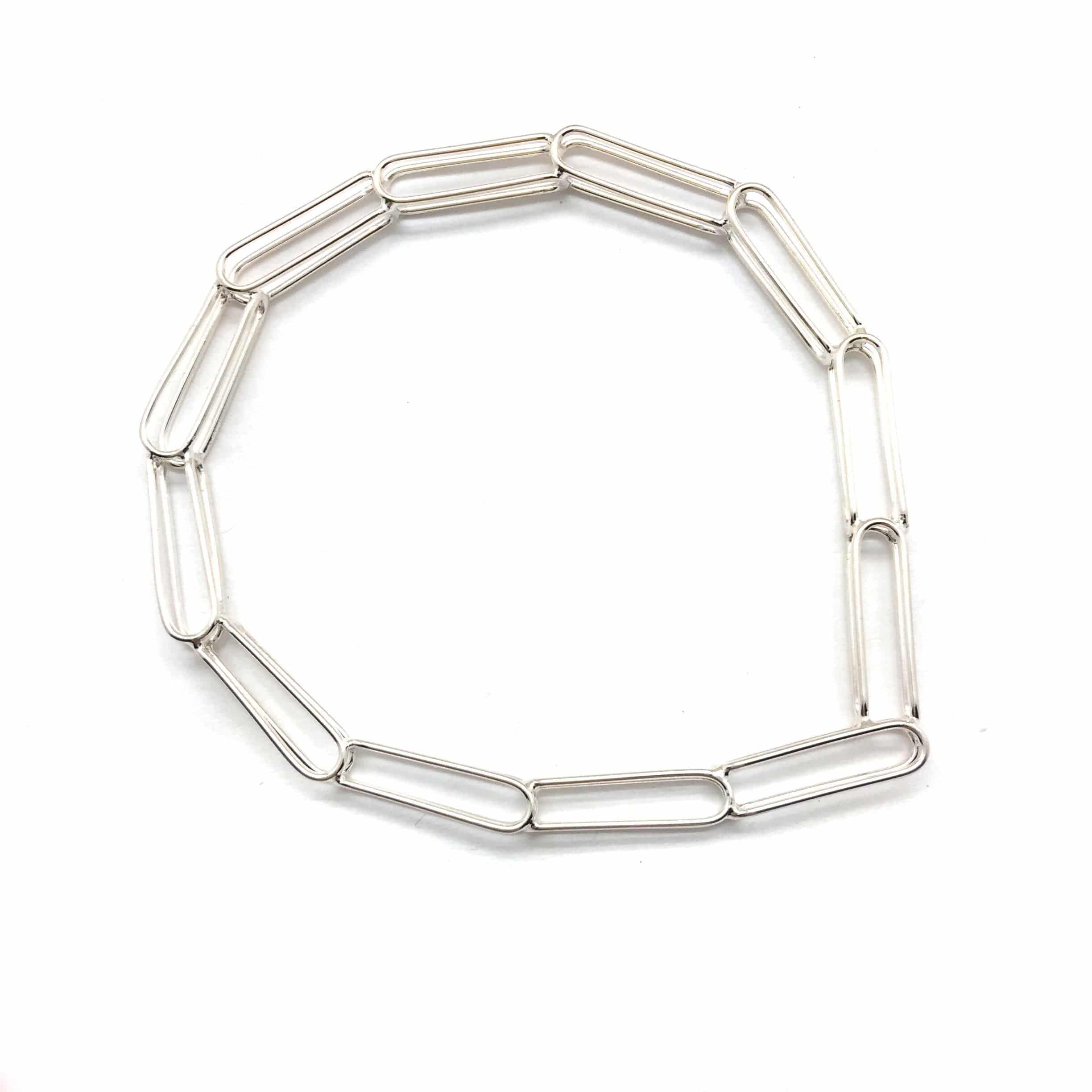 Silver Link Point Bangle - Image 6