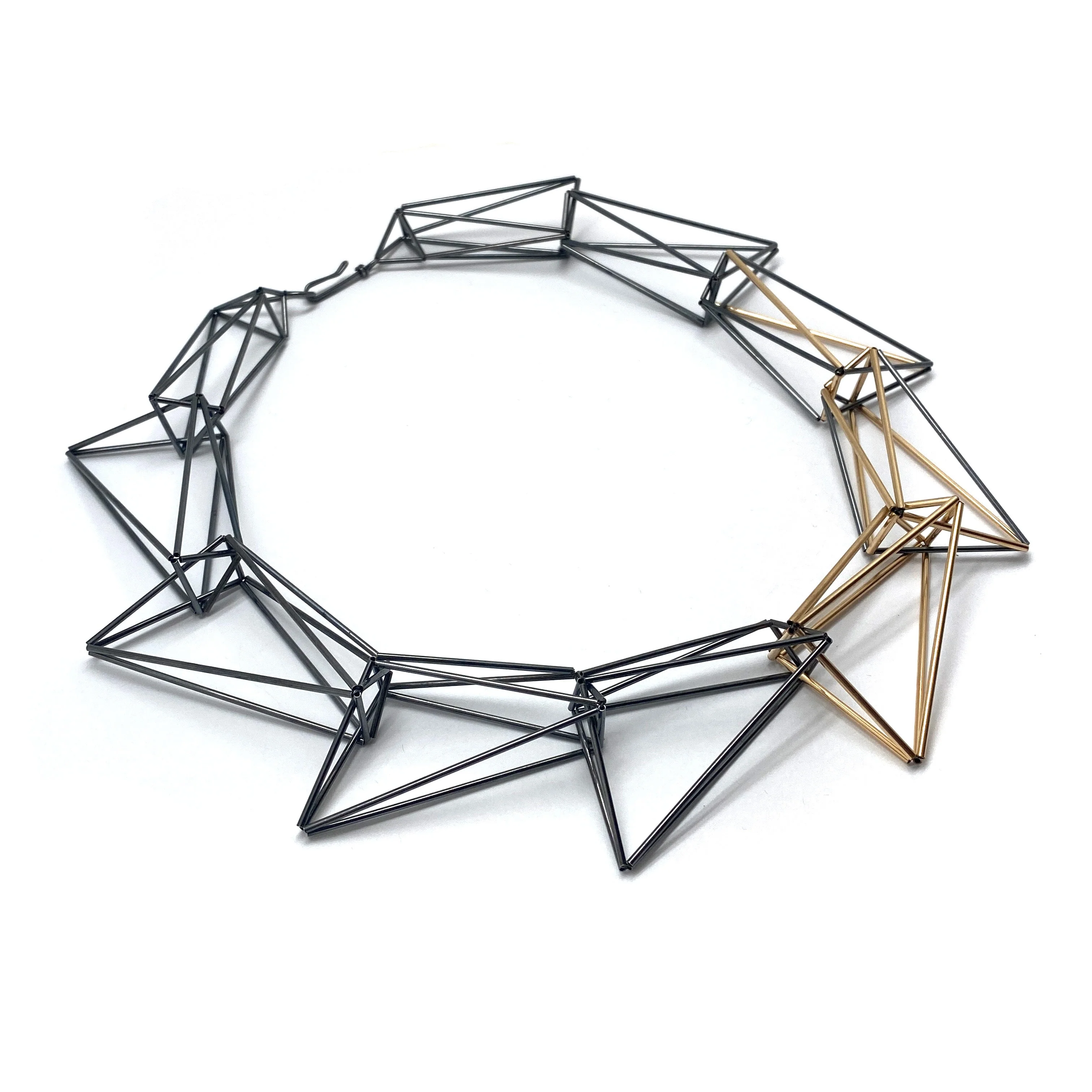 Triangular Geometric Necklace - Image 4